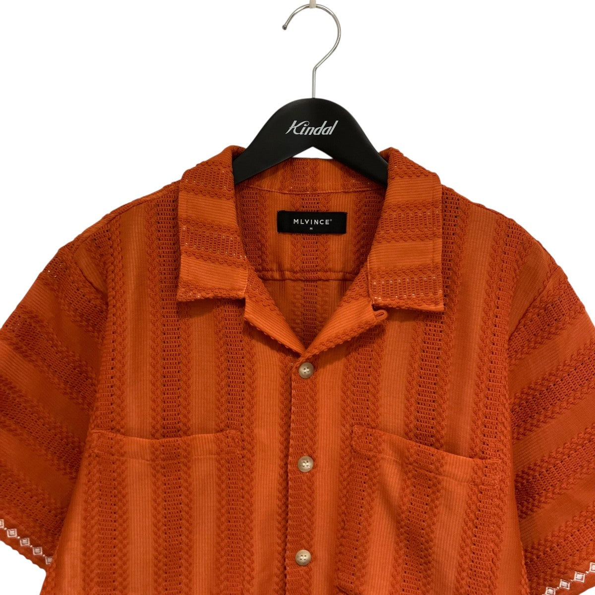 MLVINCE 24SS STRIPE LACE S S SHIRTS 半袖シャツ 古着・中古-3枚目のアイテム画像