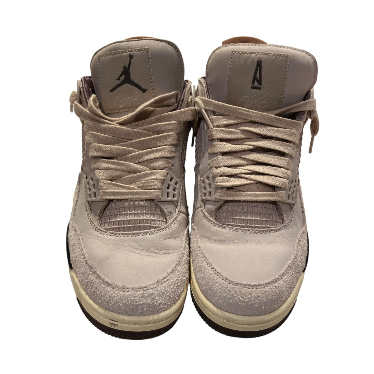 Jordan ベージュ スエード ハイカットシューズ NIKE×A Ma Maniere WMNS AIR JORDAN 4 RETRO OG SPハイカット