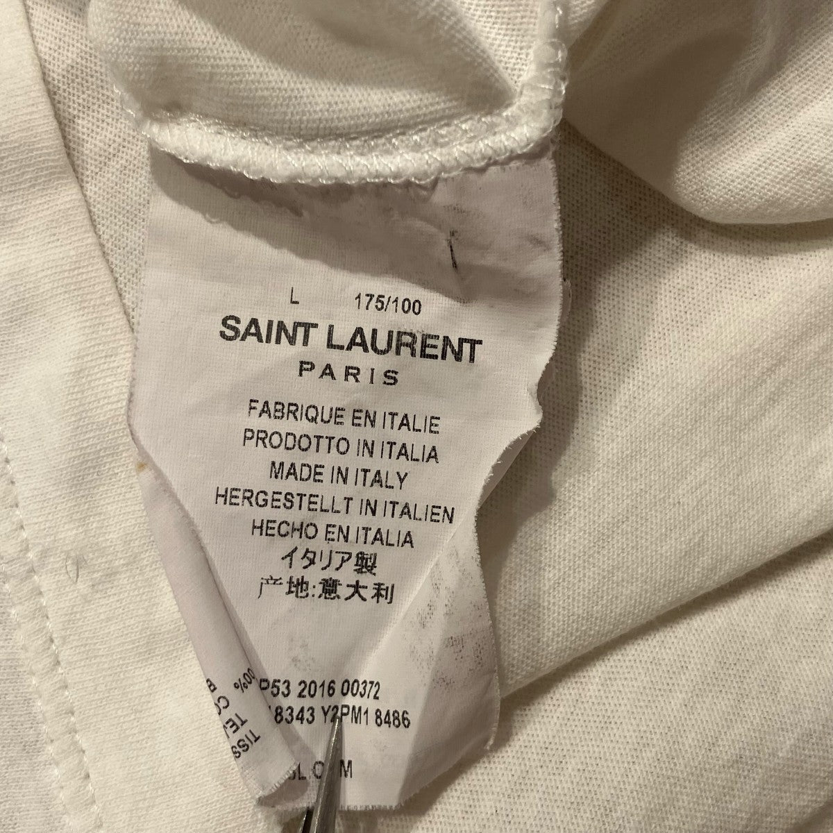 Saint Laurent Paris BABYTシャツ半袖Tシャツ418343 古着・中古-8枚目のアイテム画像
