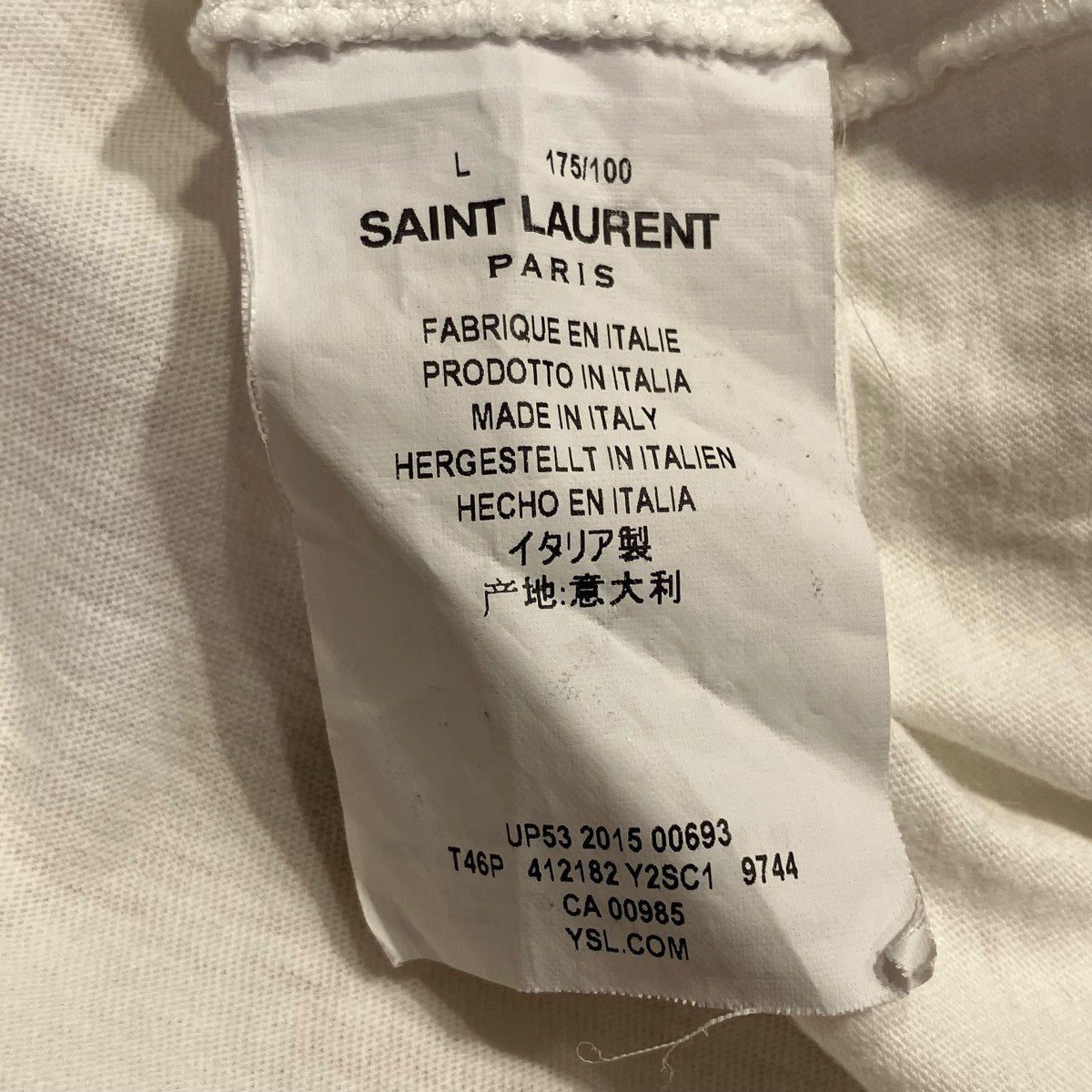 Saint Laurent Paris 半袖Tシャツ412182 古着・中古-6枚目のアイテム画像