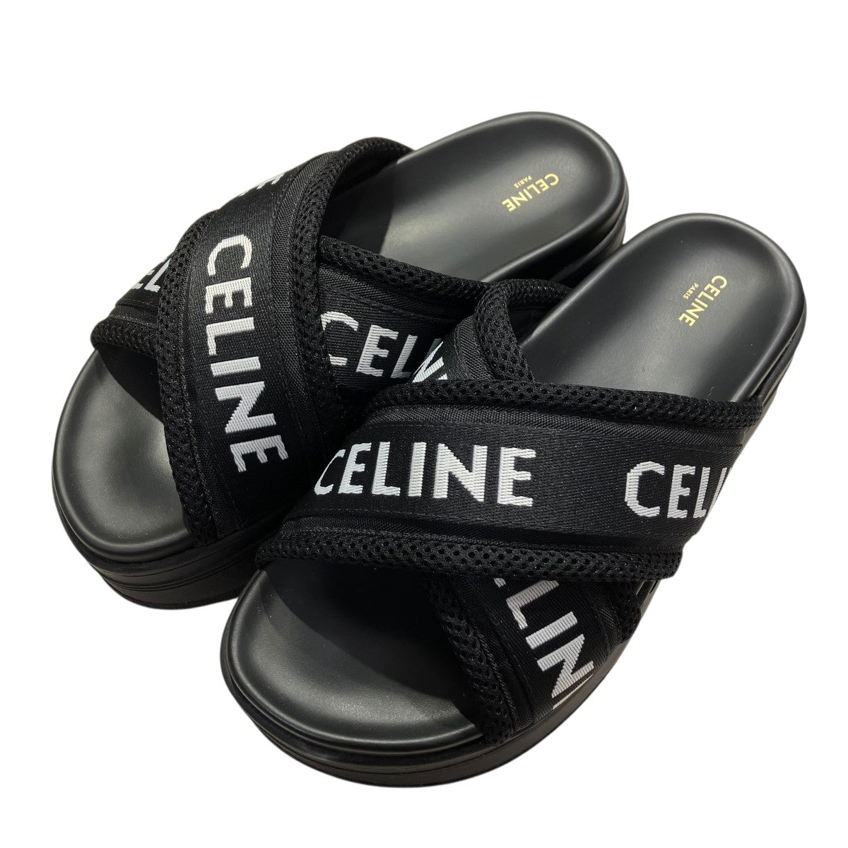 CELINE ブロックスライド 厚底サンダルビーチサンダル0223 古着・中古-1枚目のアイテム画像