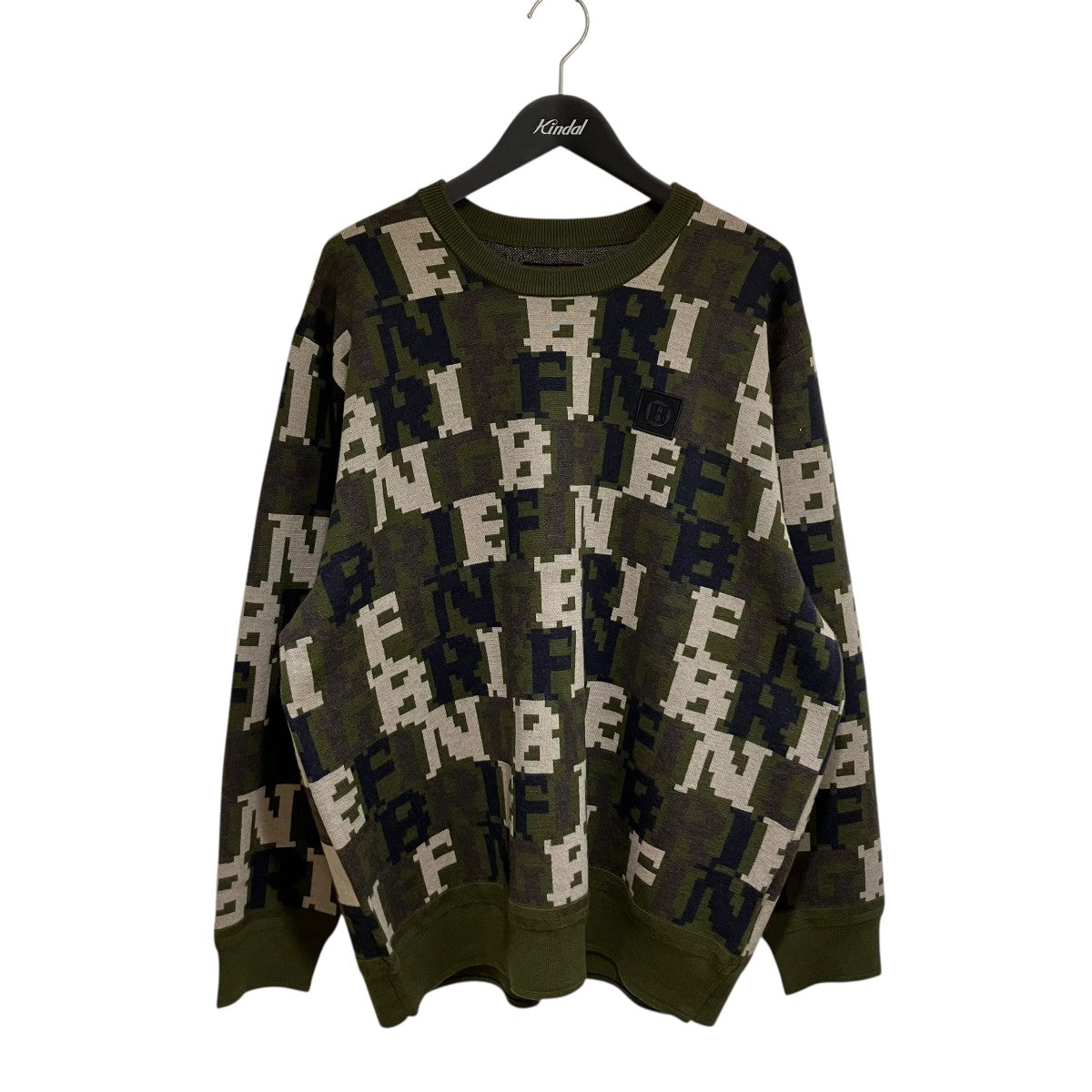 BRIEFING(ブリーフィング) BRI-FLAGE JQ CREWNECK KNIT総柄