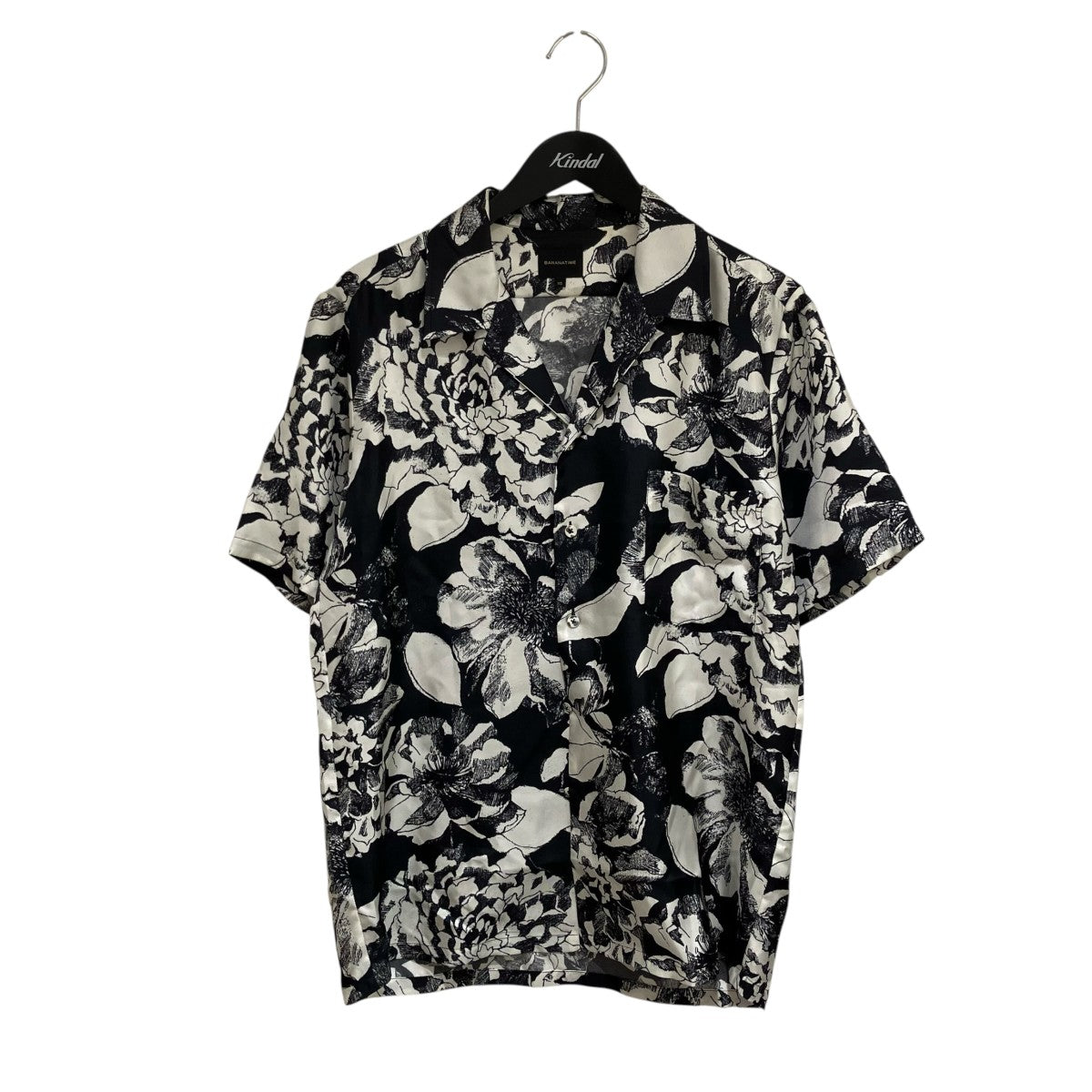 BANANATIME シルク半袖総柄シャツ302-077-03 古着・中古-1枚目のアイテム画像