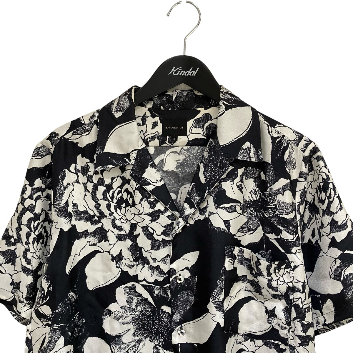 BANANATIME シルク半袖総柄シャツ302-077-03 古着・中古-3枚目のアイテム画像