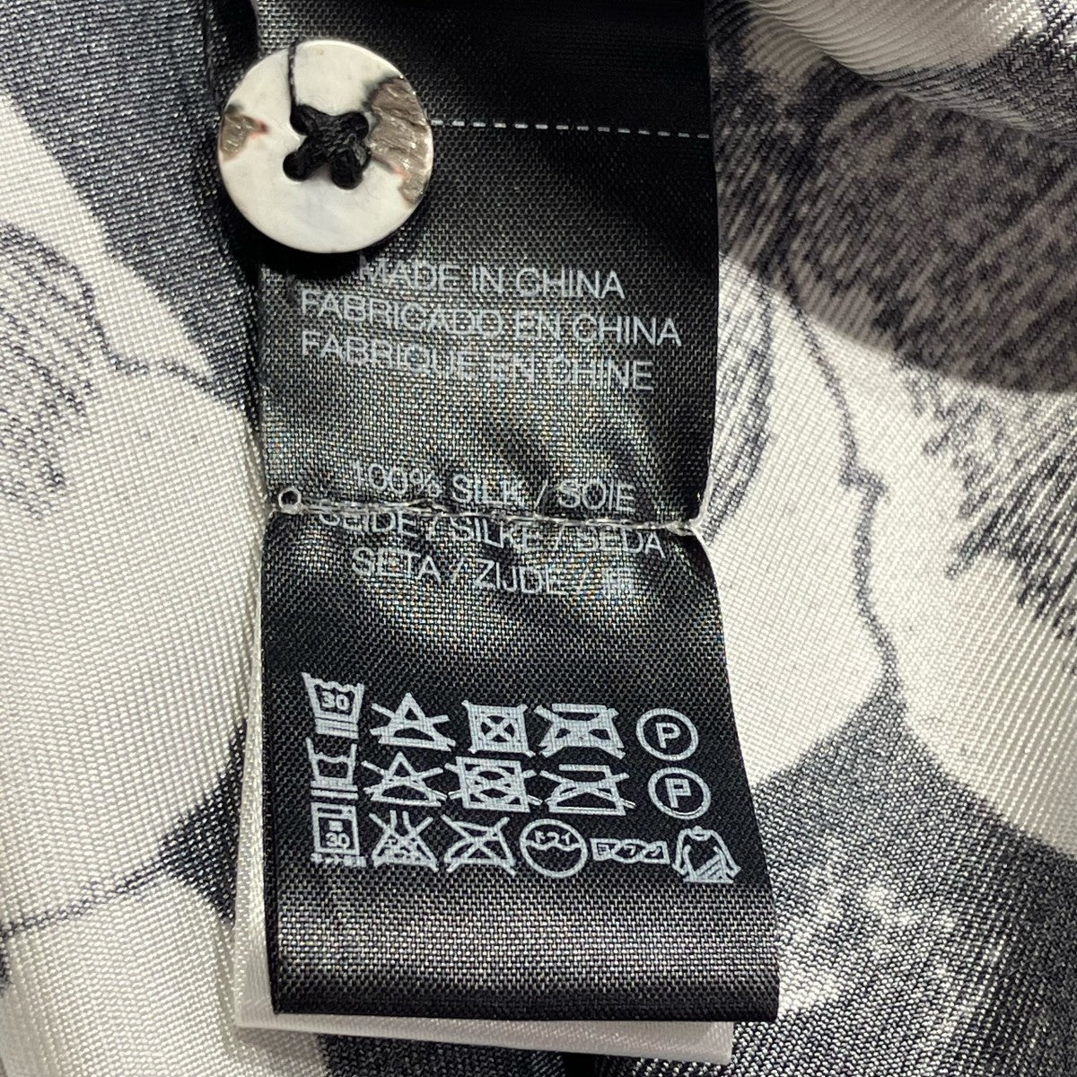 BANANATIME シルク半袖総柄シャツ302-077-03 古着・中古-7枚目のアイテム画像