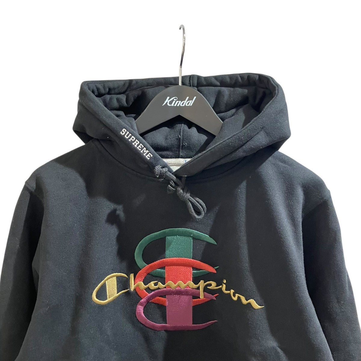 Supreme×Champion Stacked C Hooded Sweatshirtプルオーバーパーカー