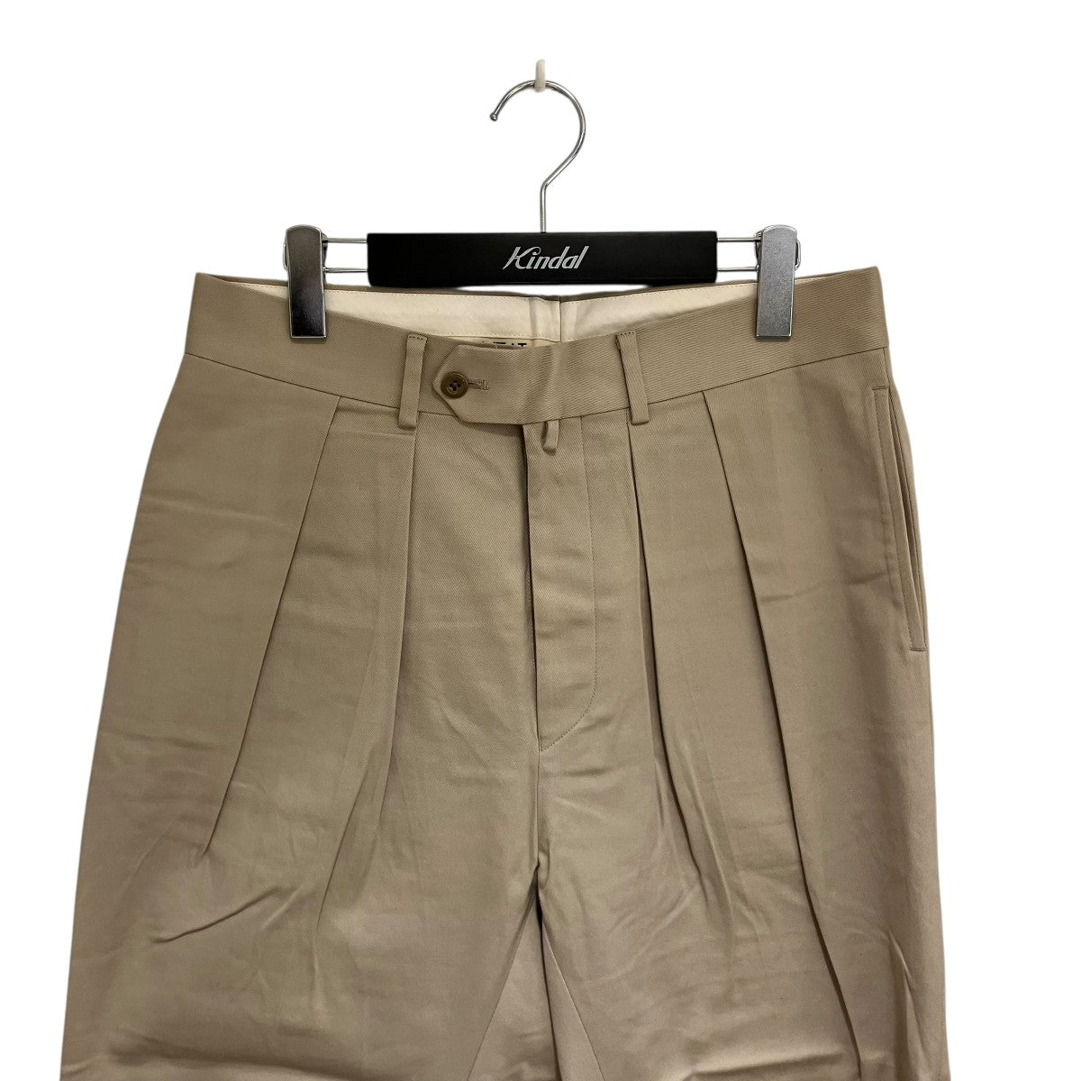 NEAT　ツータックテーパードパンツ　コットン100％　ハイウエスト NEAT ツータックテーパードパンツ コットン100％ ハイウエスト