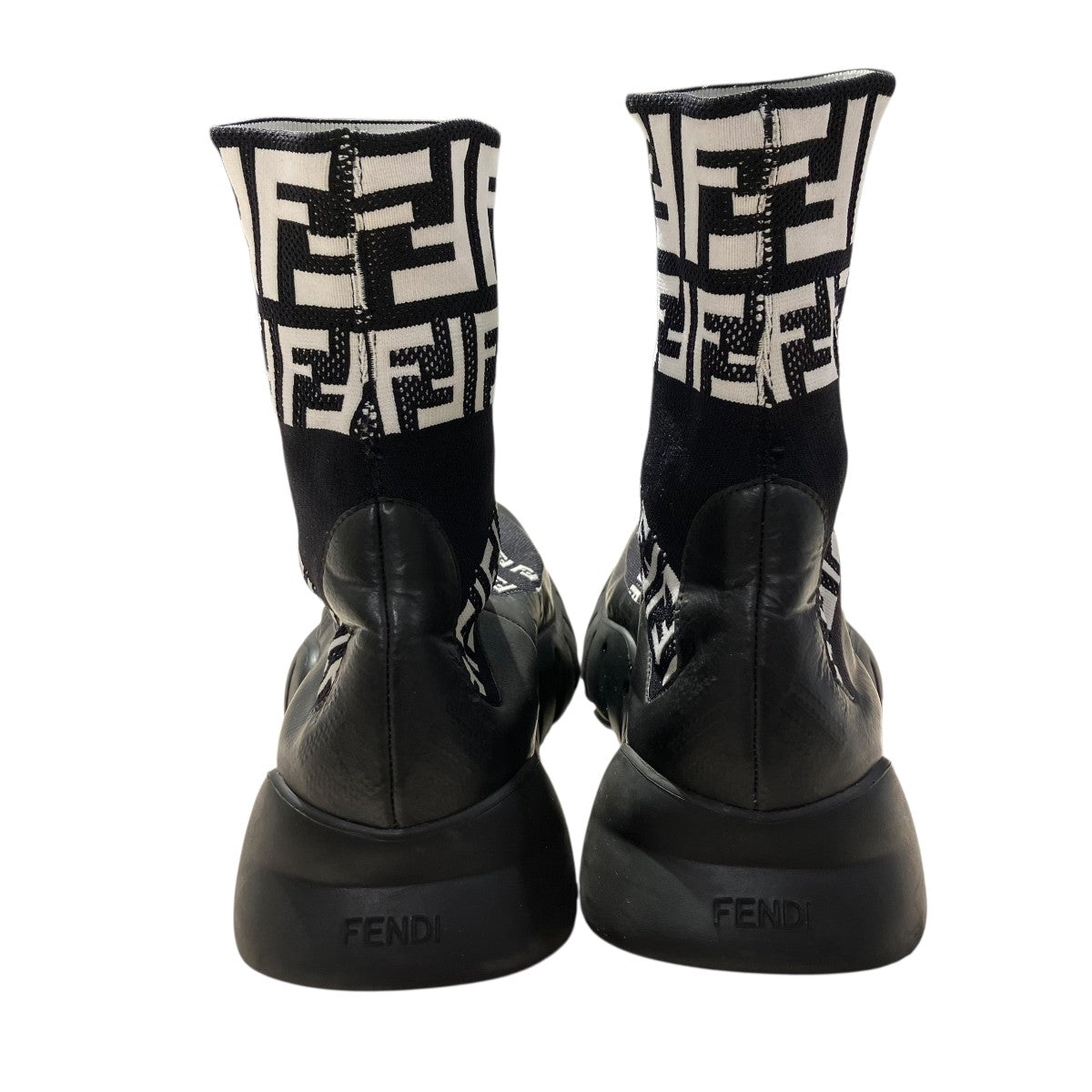 FENDI(フェンディ) ロゴデザインストレッチソックススニーカー