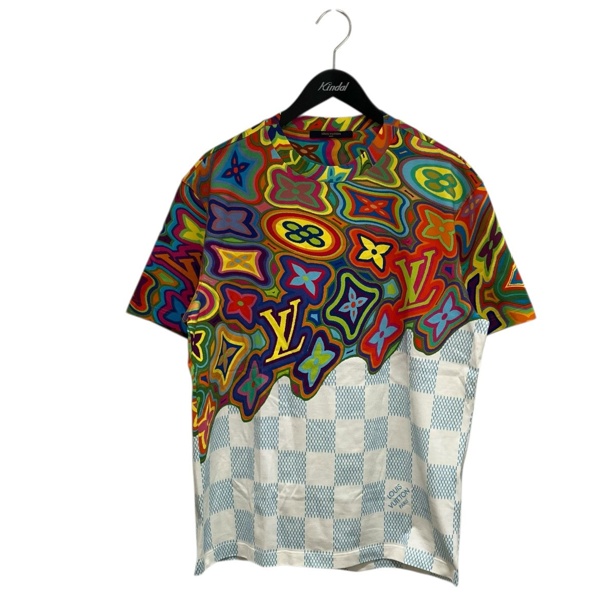 LOUIS VUITTON プリンテッドダミエLVTシャツプリントTシャツRM211 NPG HKY74W 古着・中古-1枚目のアイテム画像