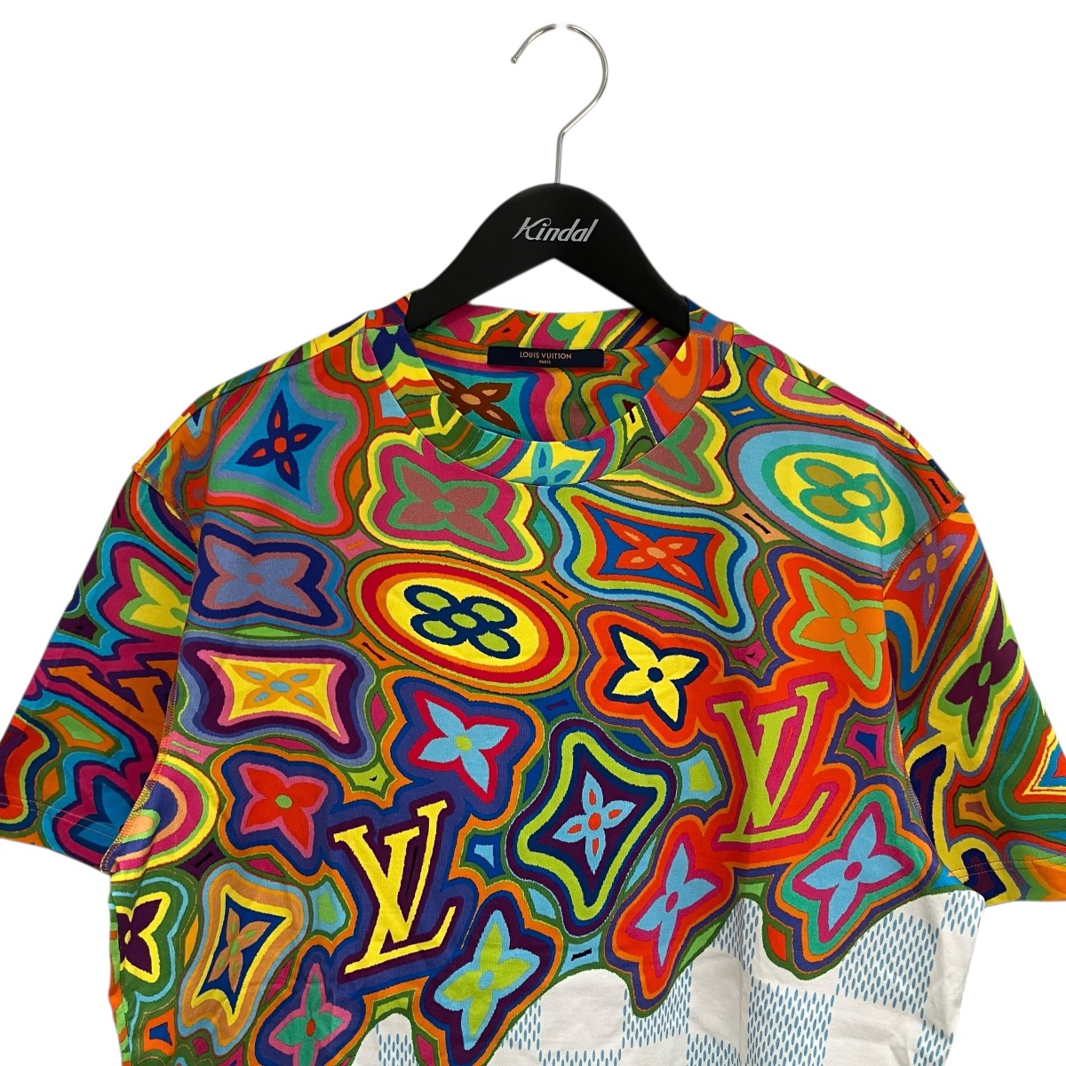 LOUIS VUITTON プリンテッドダミエLVTシャツプリントTシャツRM211 NPG HKY74W 古着・中古-3枚目のアイテム画像