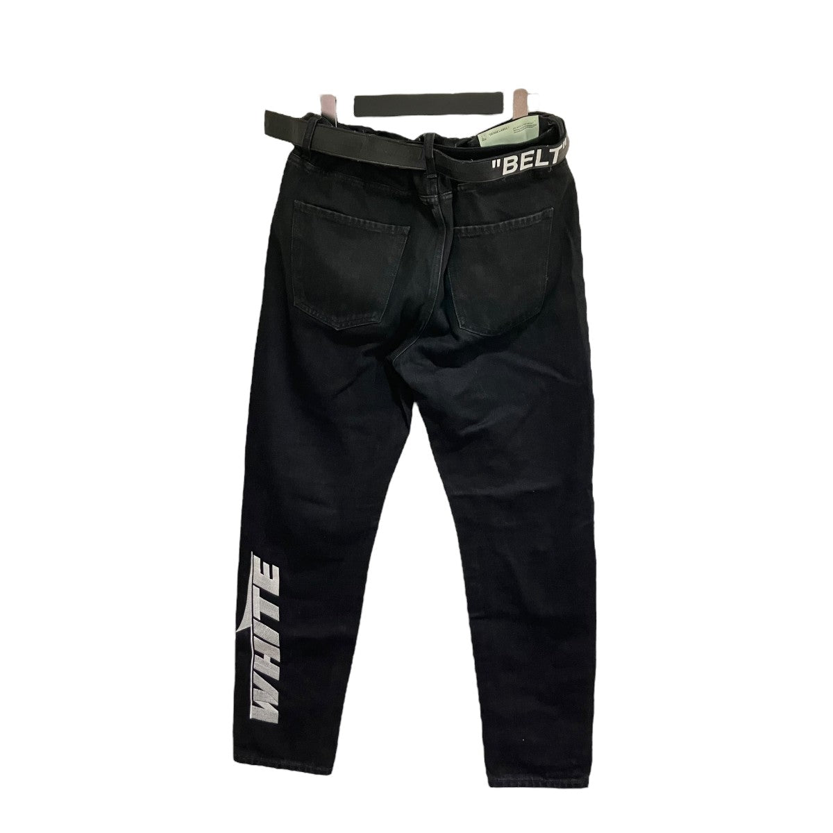 OFFWHITE(オフホワイト) SLIM LOW CROTCHベルト付きパンツ OFFWHITE(オフホワイト) SLIM LOW CROTCHベルト付きパンツ