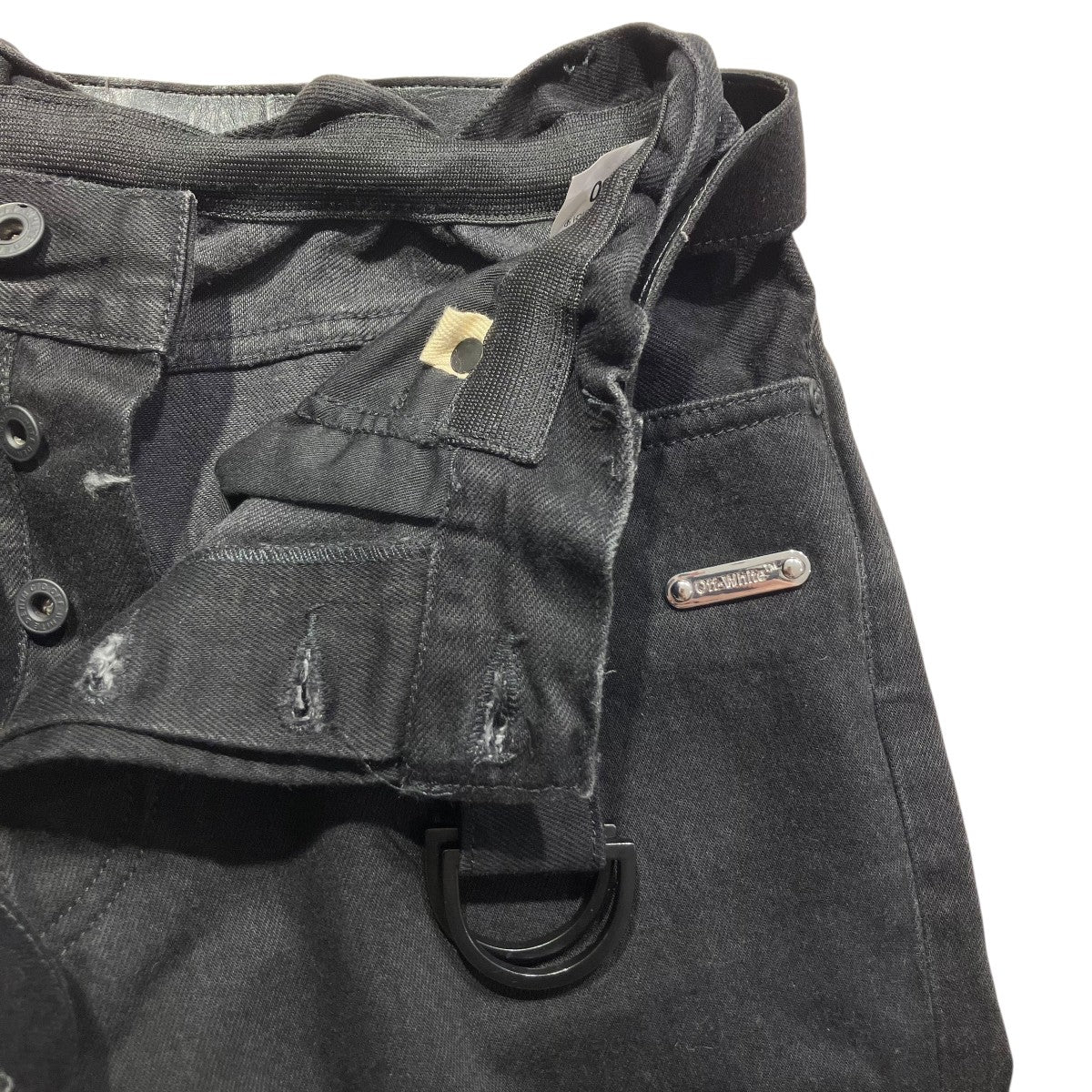 OFFWHITE(オフホワイト) SLIM LOW CROTCHベルト付きパンツ