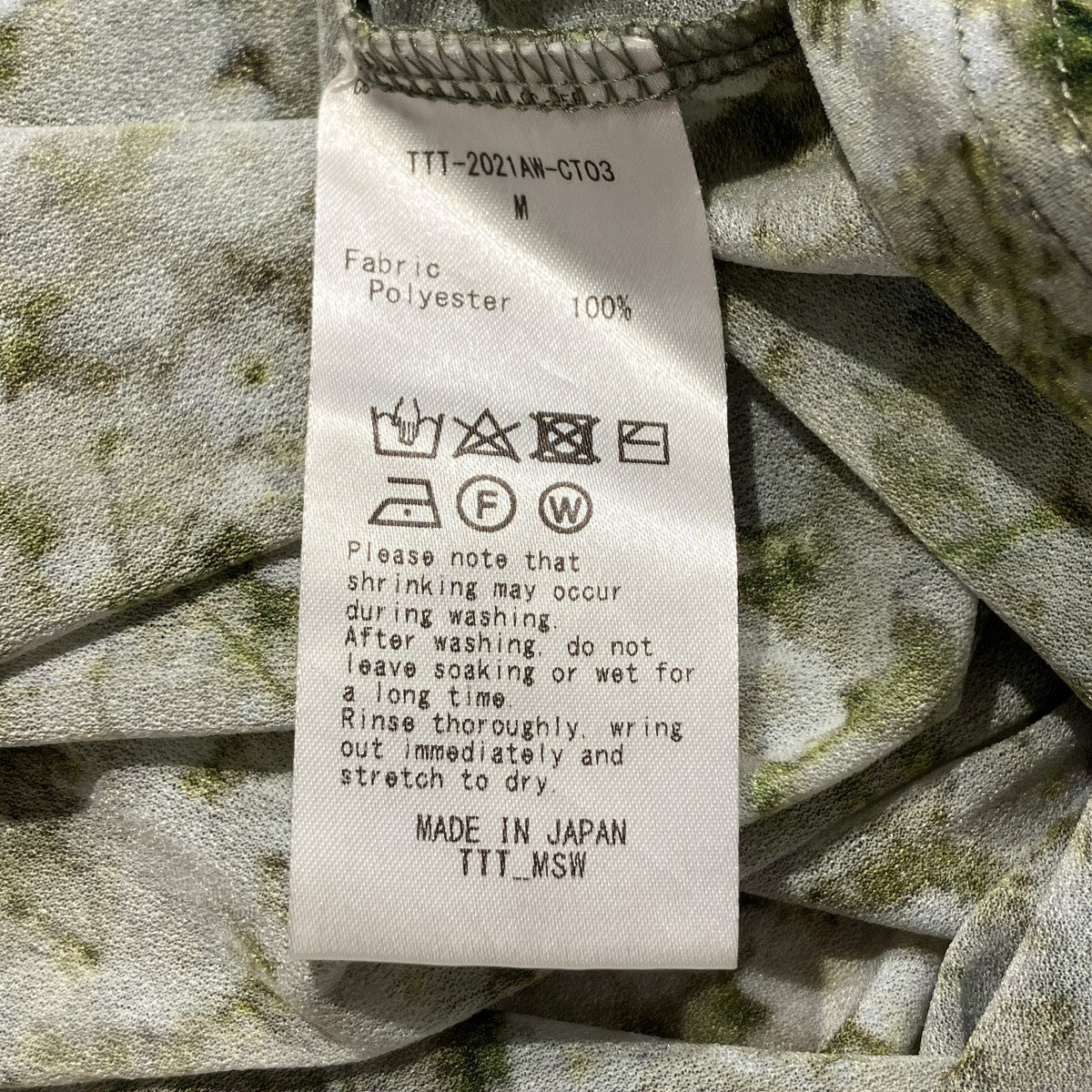 TTT MSW 花柄シアーカットソーTTT-2021AW-CT03 古着・中古-6枚目のアイテム画像