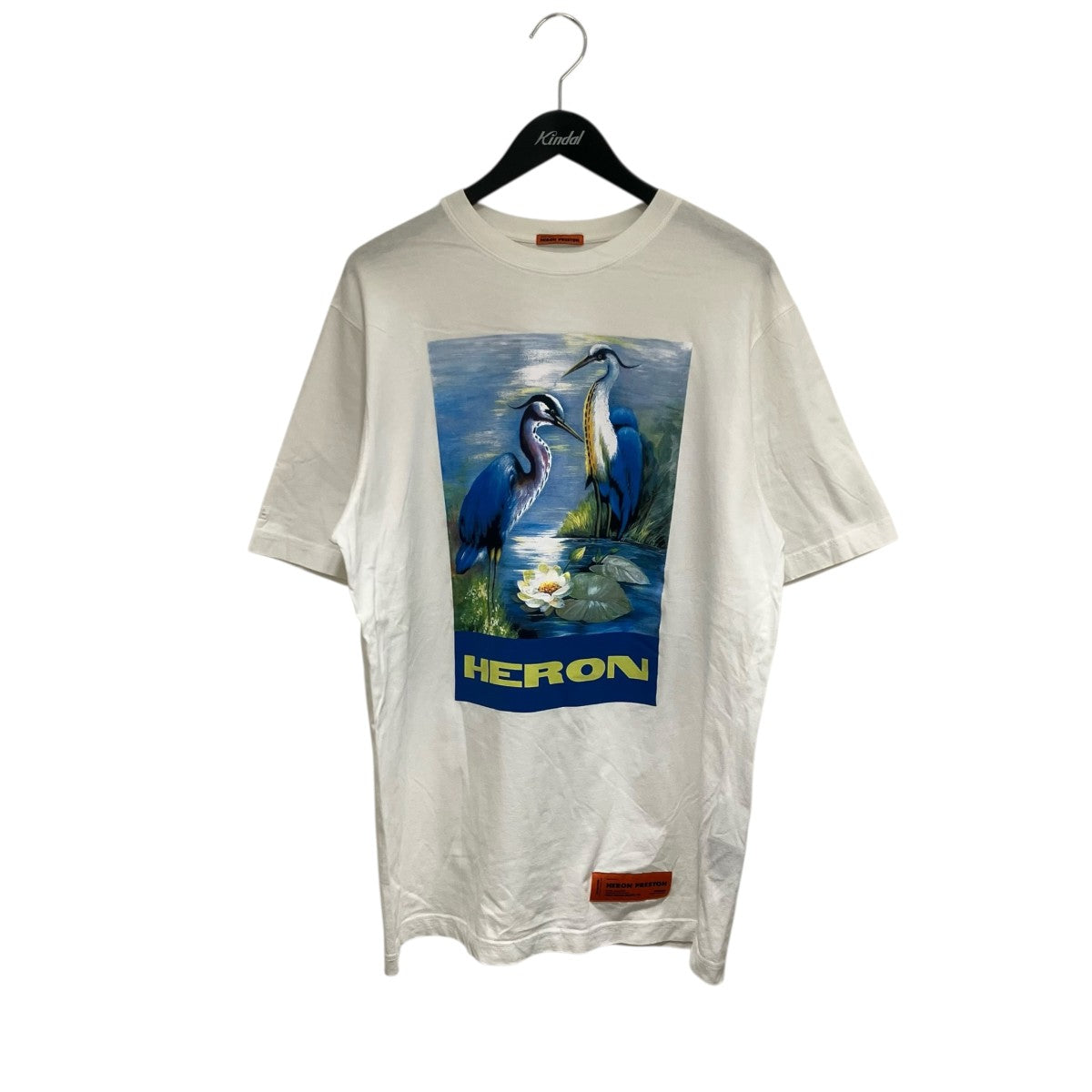 HERON PRESTON Heron Bird Over T-shirt半袖TシャツHWAA001E19760022 古着・中古-1枚目のアイテム画像