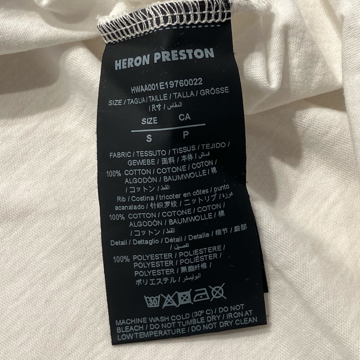 HERON PRESTON Heron Bird Over T-shirt半袖TシャツHWAA001E19760022 古着・中古-6枚目のアイテム画像