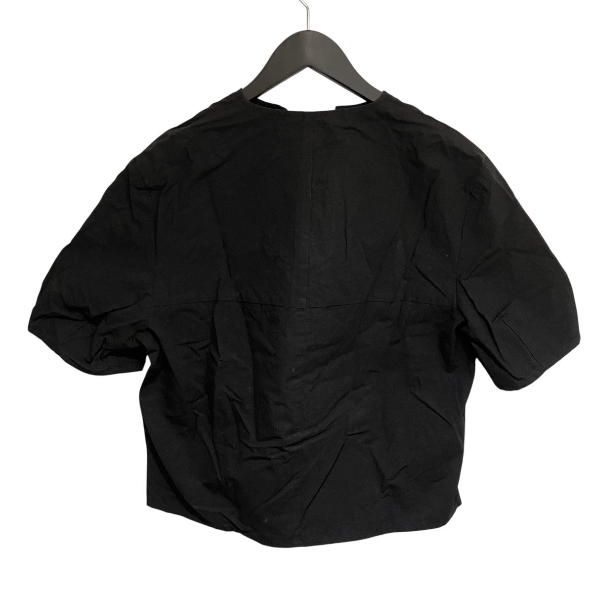 SINME コットンリネン Uネックトップス半袖ブラウスS23SS-11 古着・中古-2枚目のアイテム画像