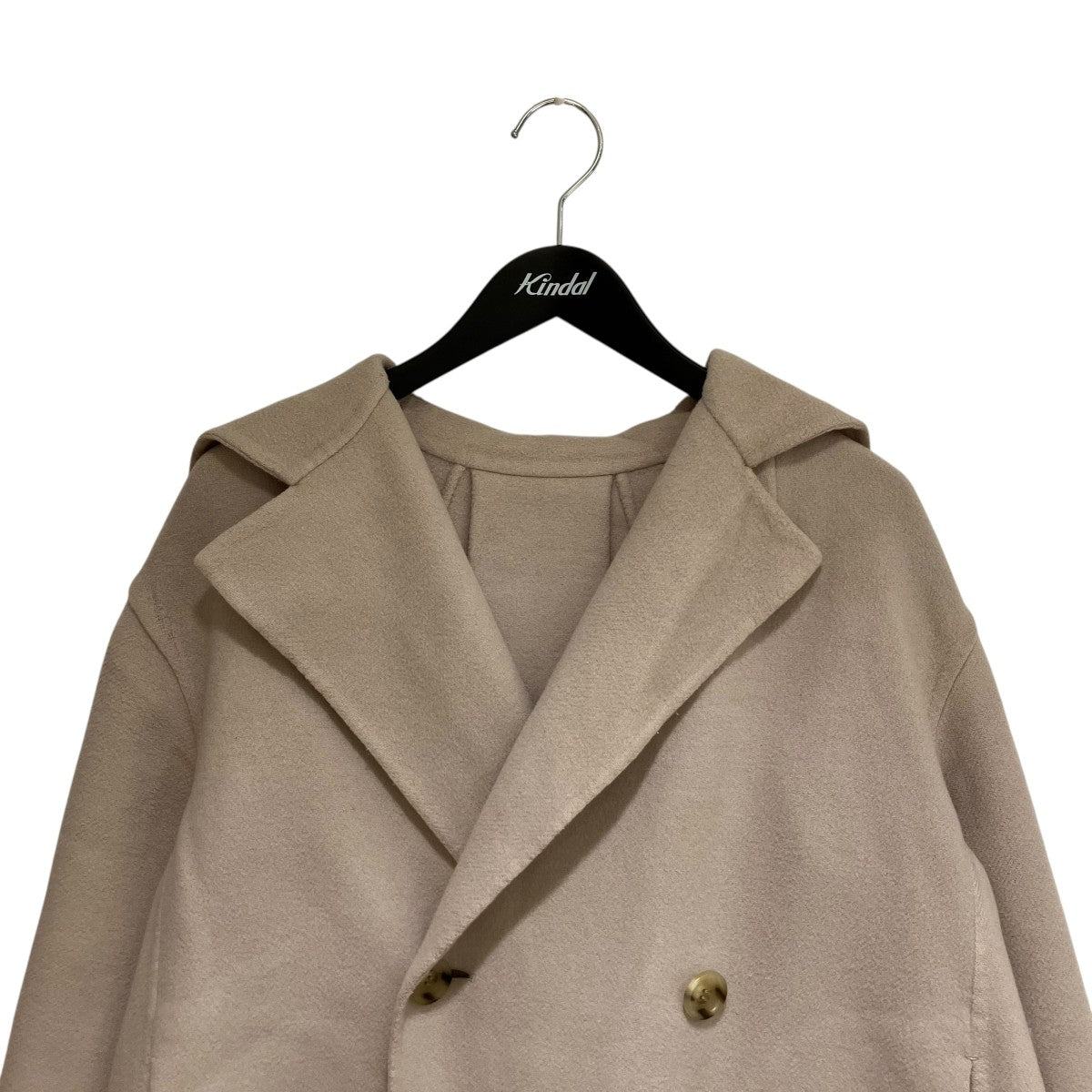 MACPHEE(マカフィー) ウールメルトンフーデッドダブルブレストコート