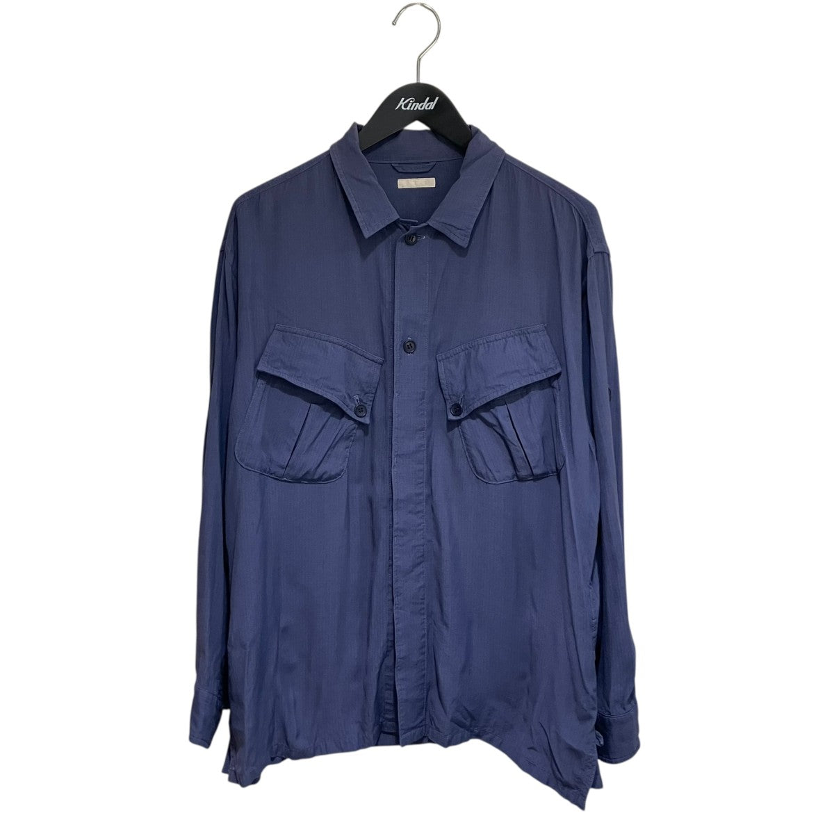 ULTERIOR RAYON RIPSTOP MIL-JKTシャツジャケットULSH29-FA87M-BB 古着・中古-1枚目のアイテム画像