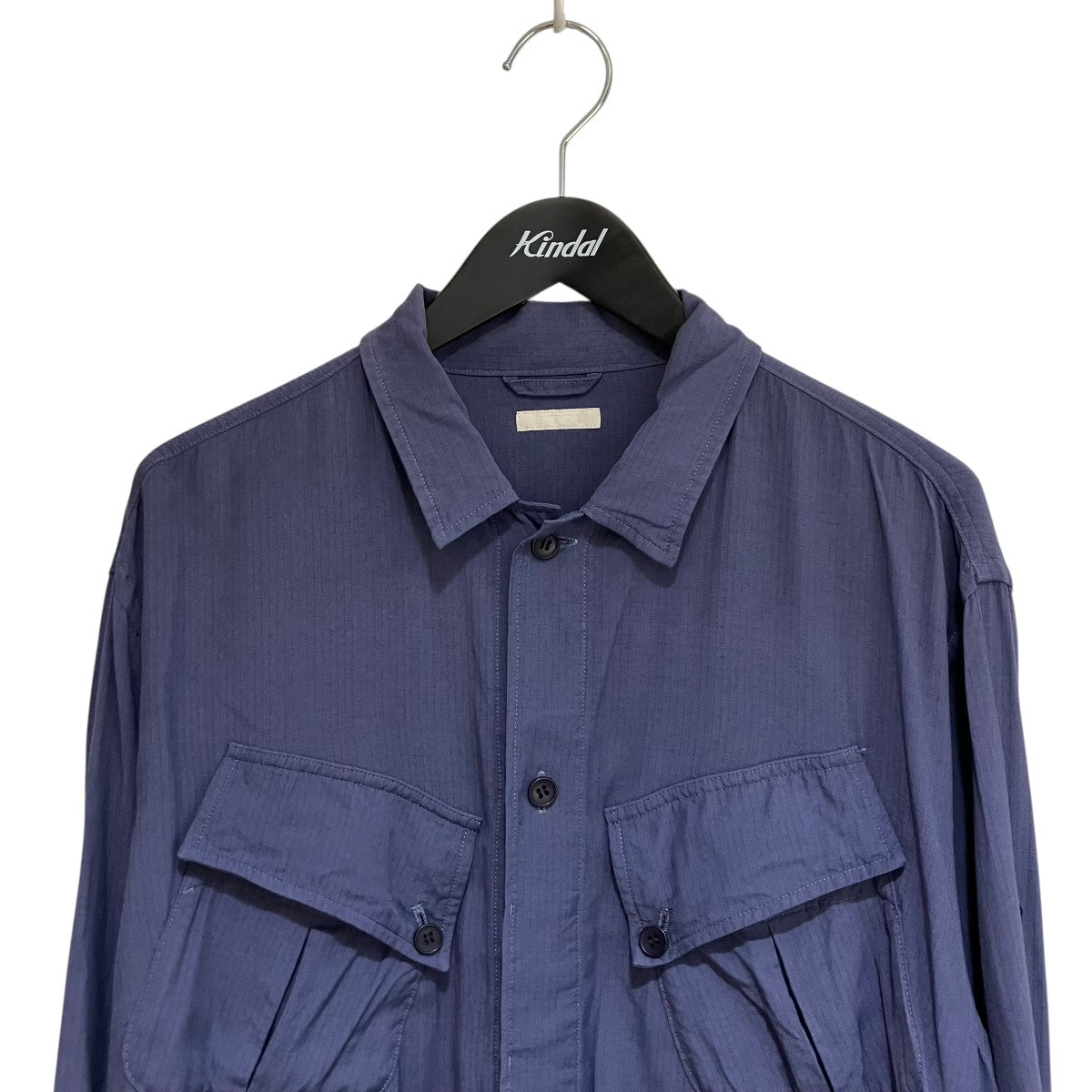 ULTERIOR RAYON RIPSTOP MIL-JKTシャツジャケットULSH29-FA87M-BB 古着・中古-3枚目のアイテム画像