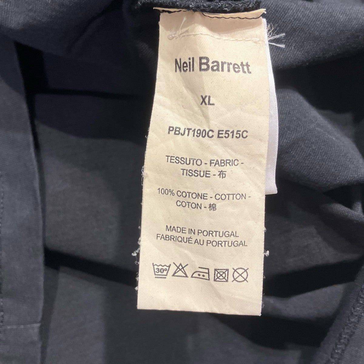 NEIL BARRETT 切替TシャツPBJT190C E515C 古着・中古-6枚目のアイテム画像