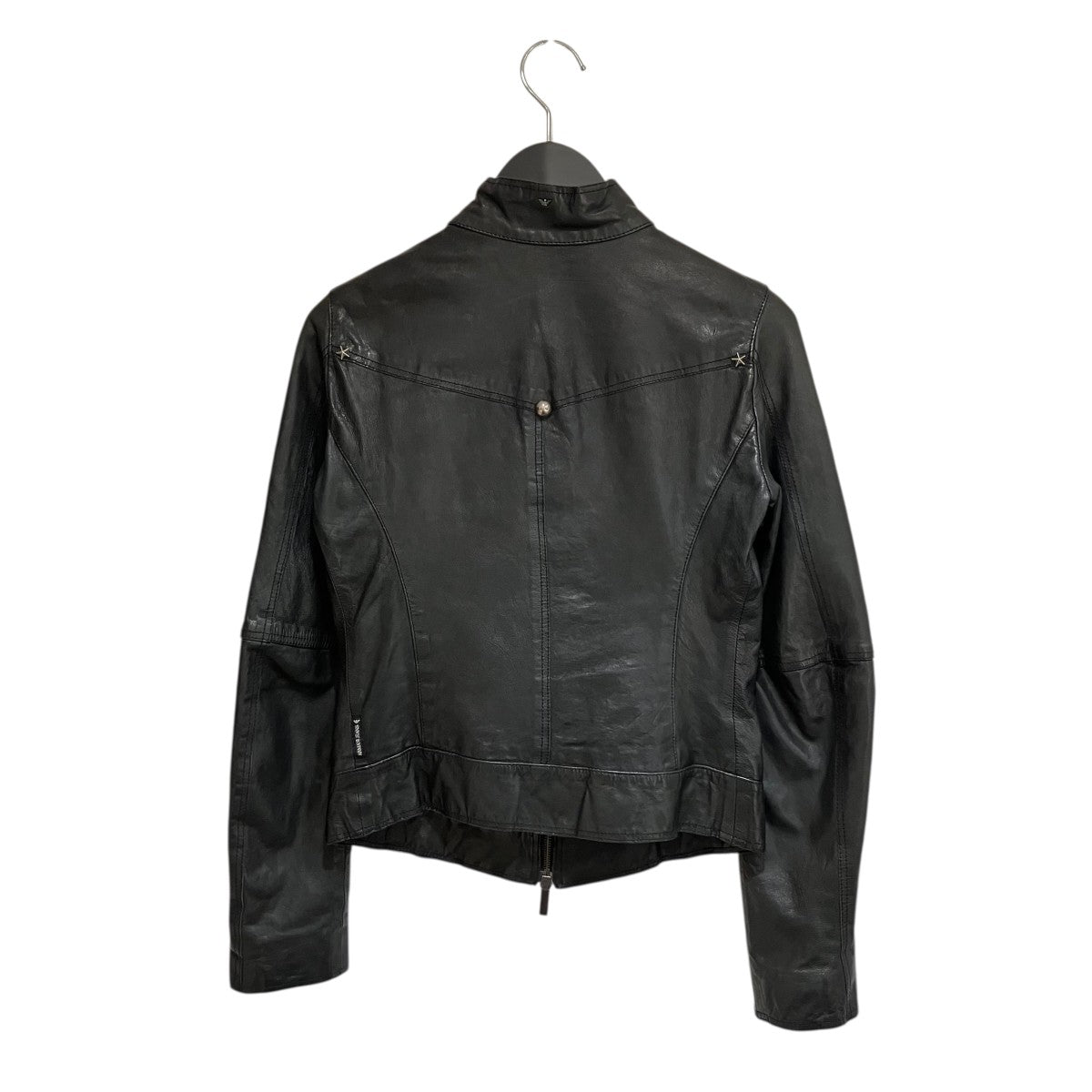 ARMANI JEANS アルマーニ　本革レザージャケットスタッズ38ライダース ARMANI JEANS アルマーニ 本革レザージャケットスタッズ38ライダース