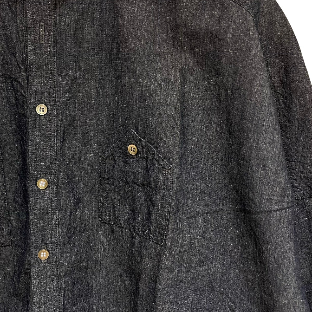 nest Robe Cotton linen Washi paper shirt半袖シャツ01191-2016 古着・中古-5枚目のアイテム画像