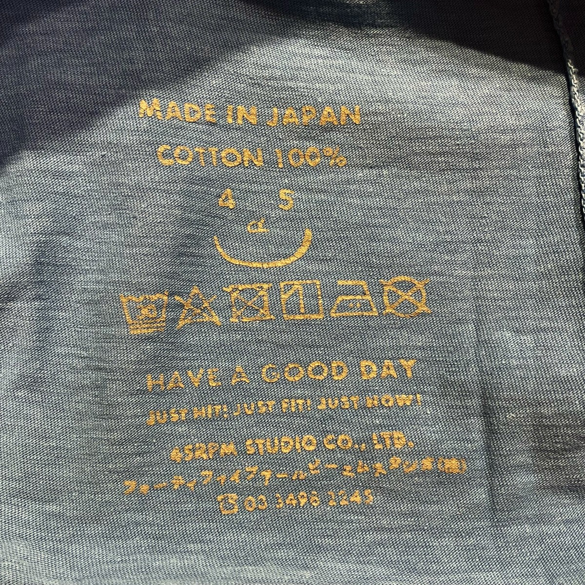 45R HAYAMAプリント半袖Tシャツ 古着・中古-7枚目のアイテム画像