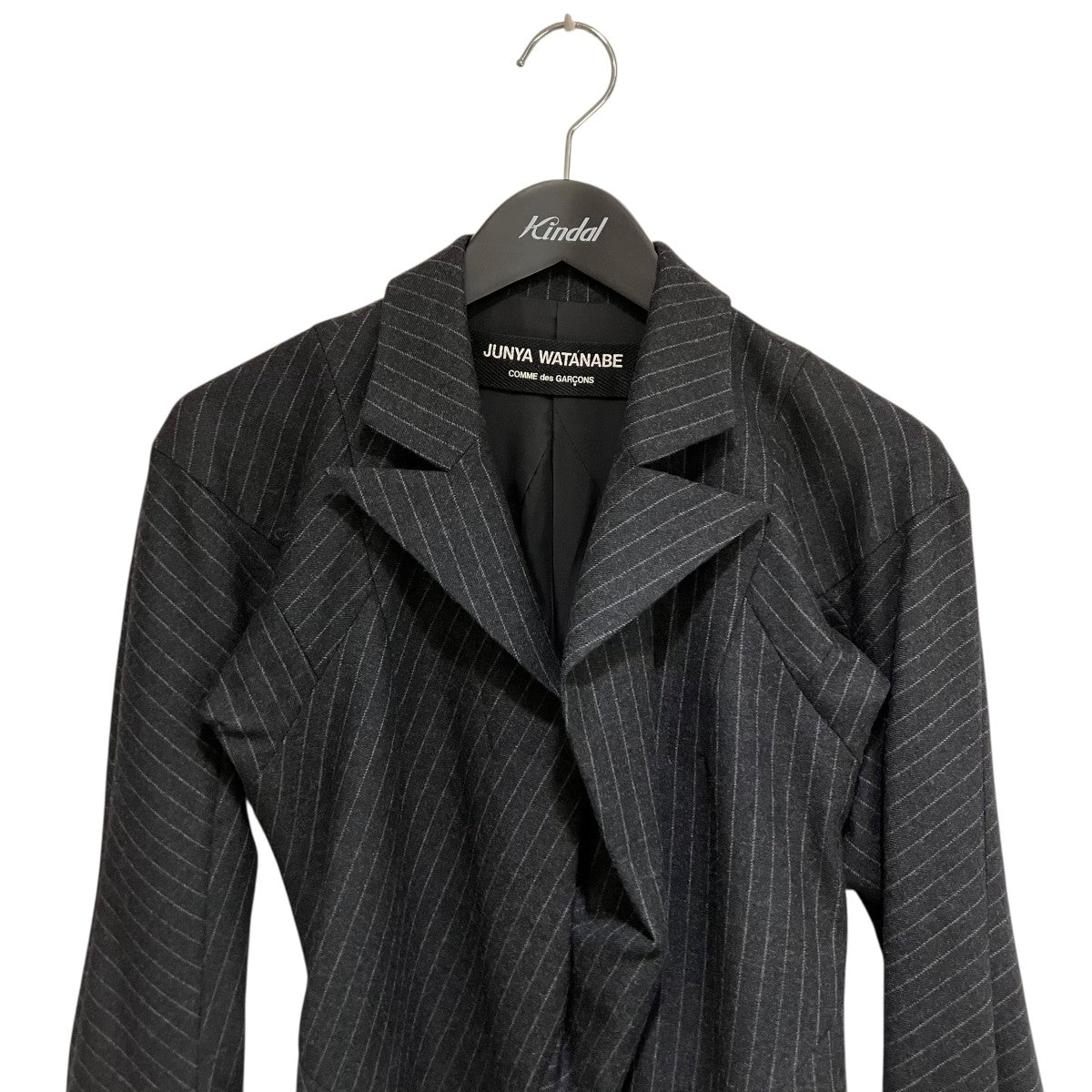 ジュンヤワタナベコムデギャルソンオーバーサイズジャケット BLACK COMME des GARCONS 2023ss ポリ縮絨のオーバーサイズ