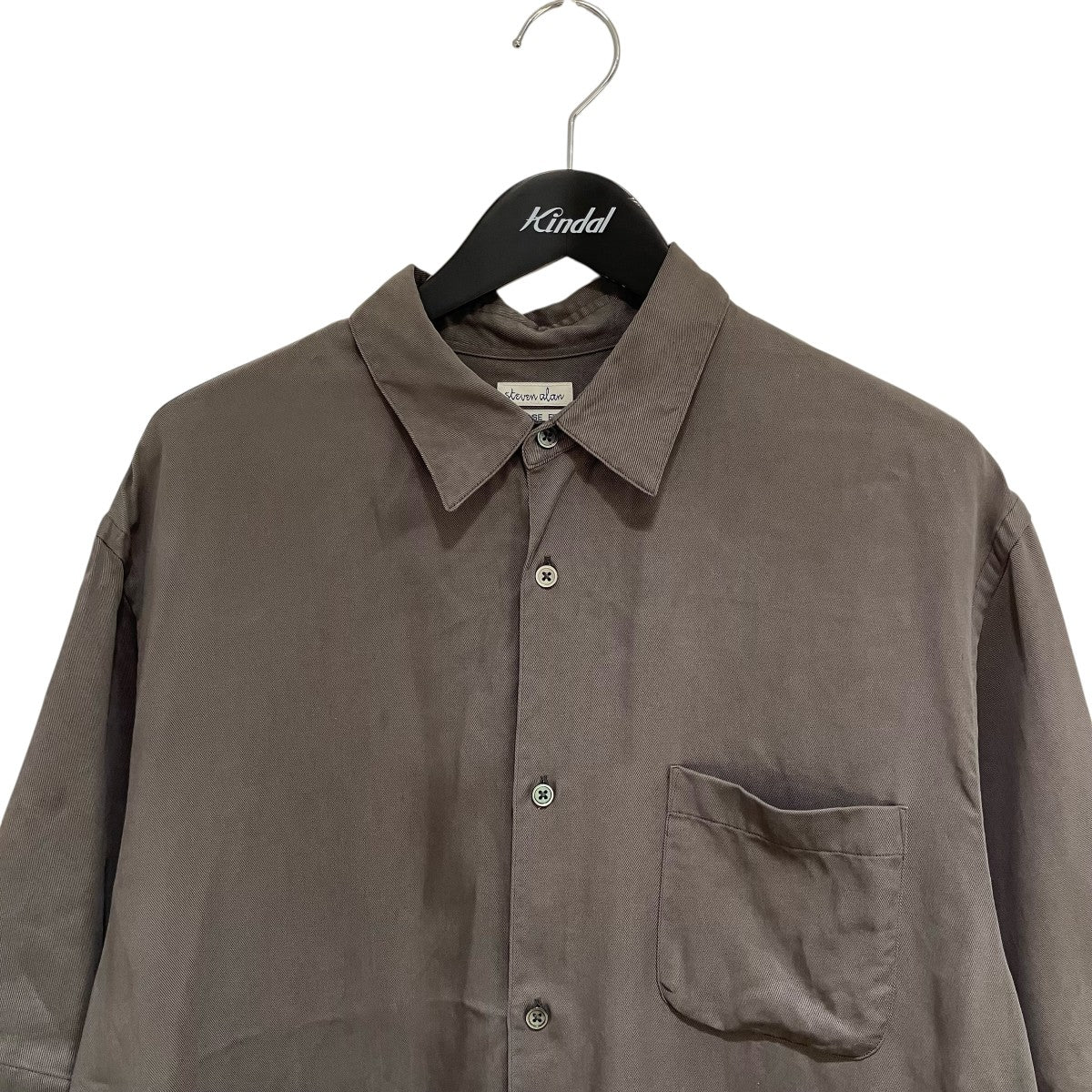 STEVEN ALAN DRAPE TURNOVER COLLAR SHORT SLEEVE SHIRT半袖シャツ8116-149-0322 古着・中古-3枚目のアイテム画像