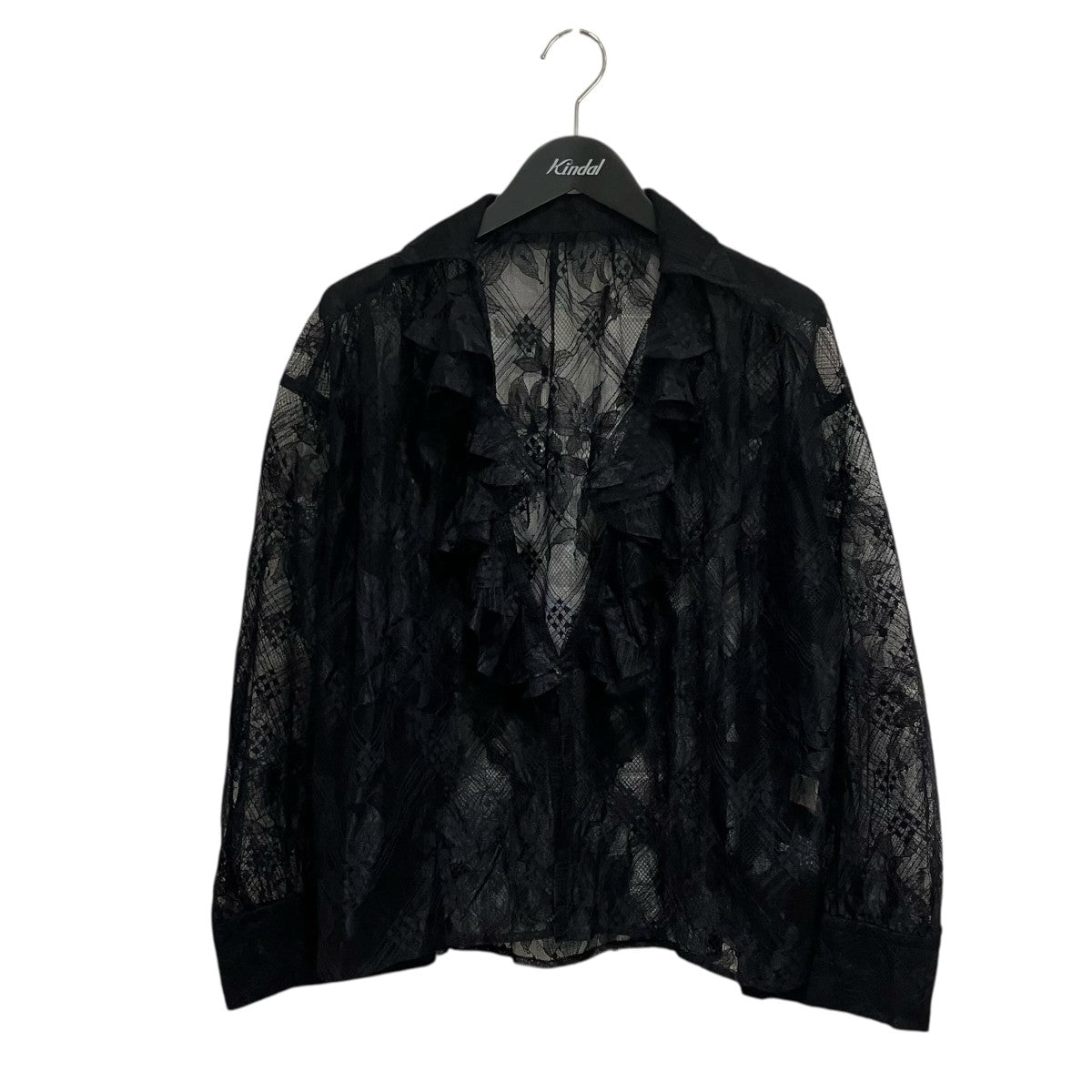 maturely Lace Ruffle Blouse長袖レースブラウス13-11-0214-803 古着・中古-1枚目のアイテム画像