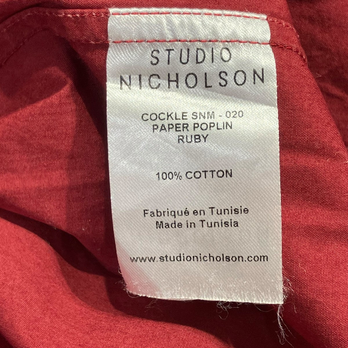 STUDIO NICHOLSON 半袖シャツCOKLE SNM 古着・中古-8枚目のアイテム画像