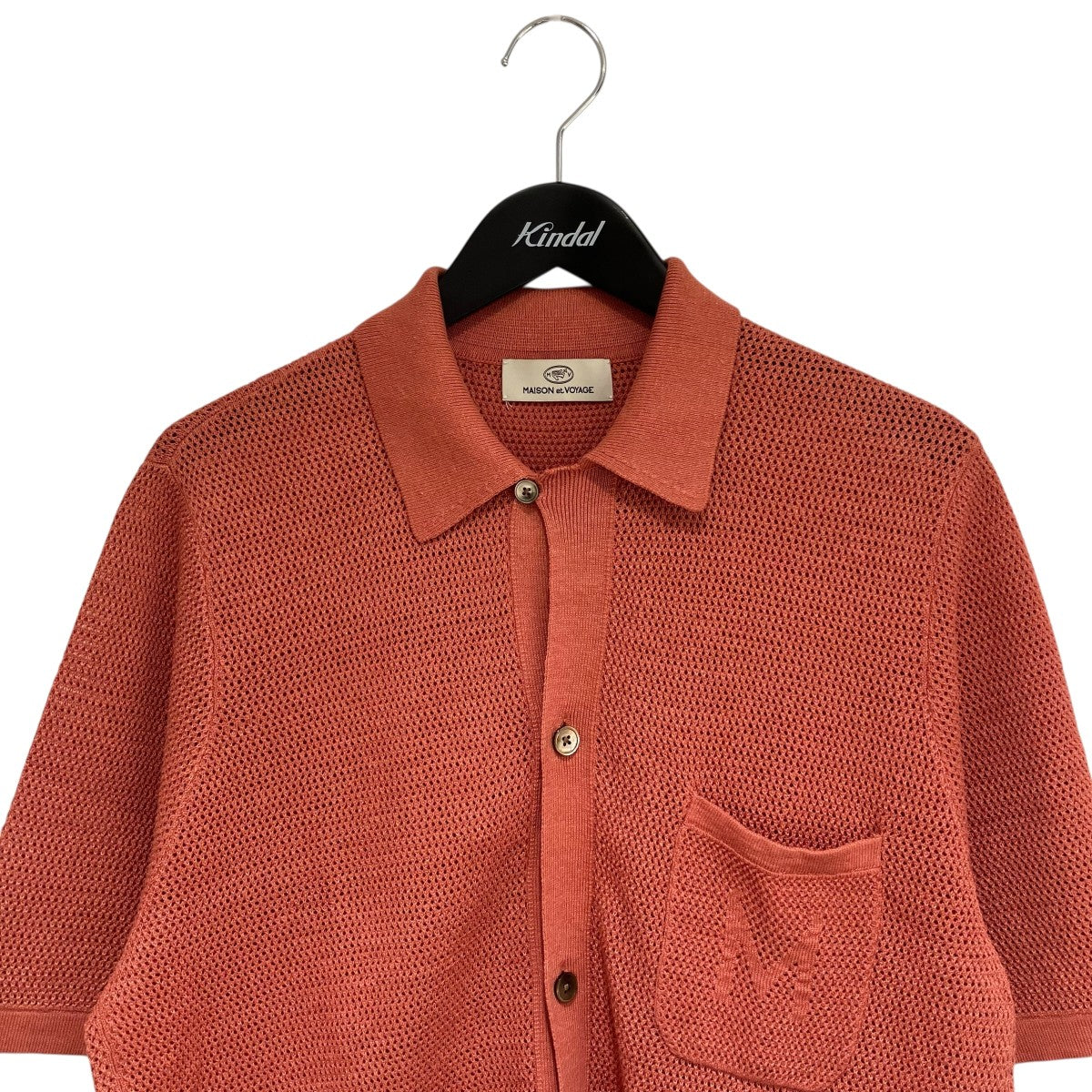 MAISON et VOYAGE 25SSコットンリネンメッシュニットシャツ24025202003 古着・中古-3枚目のアイテム画像