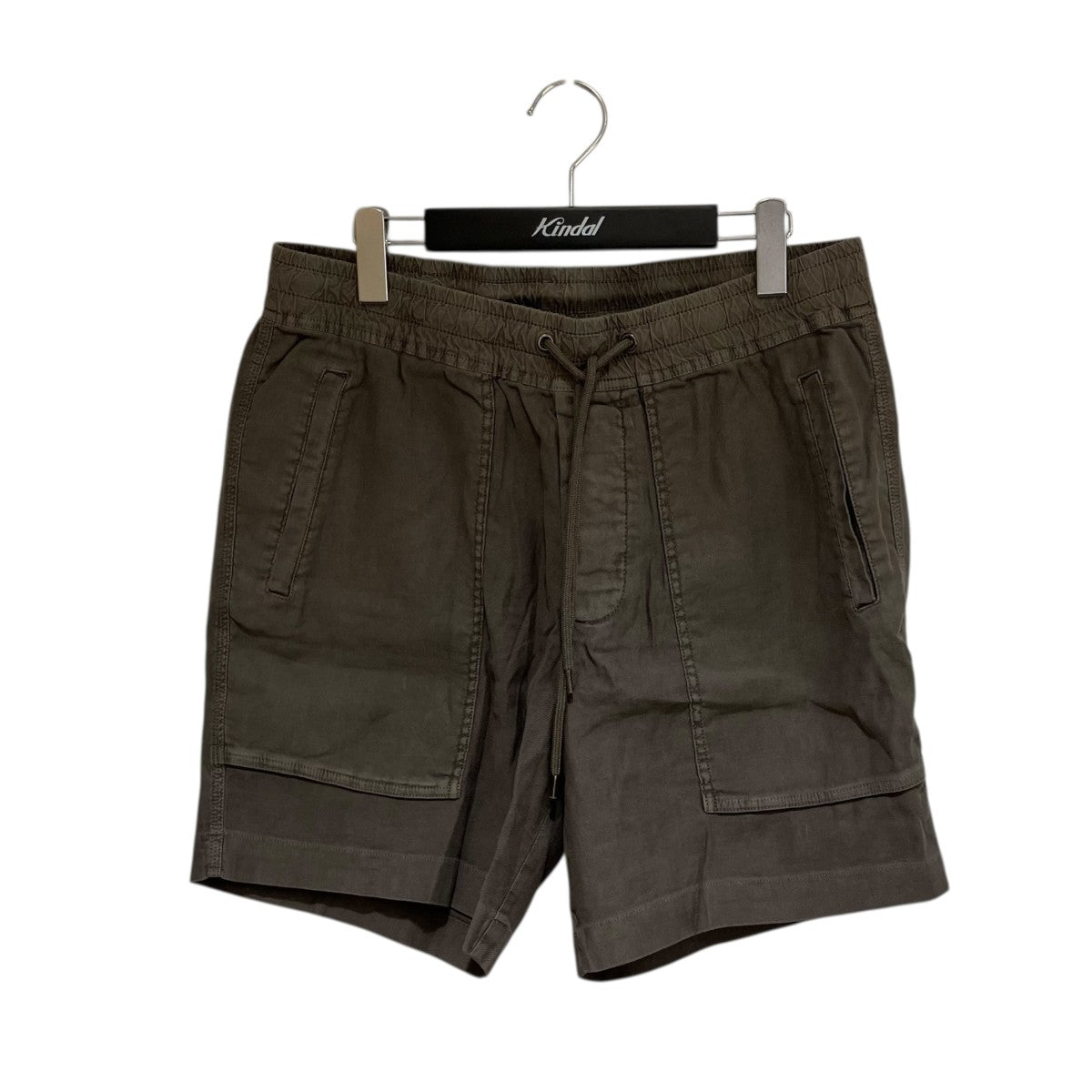 リネンコットン パッチポケットショーツハーフパンツ18123212301