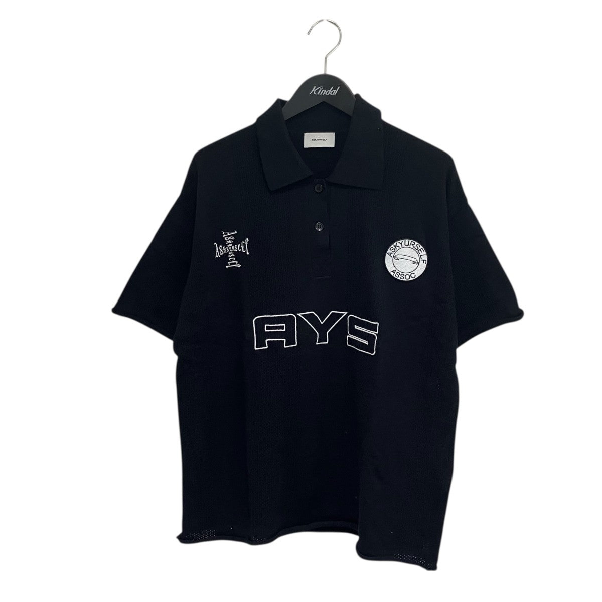 ASKYURSELF 25SSSOCCER KNIT JERSEY SSポロシャツ 古着・中古-1枚目のアイテム画像