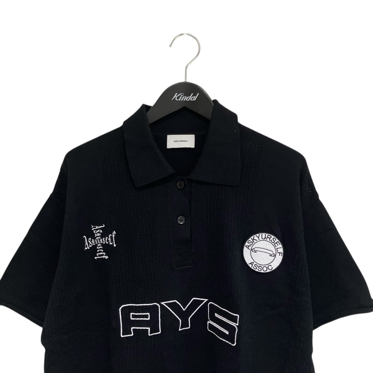 ASKYURSELF 25SSSOCCER KNIT JERSEY SSポロシャツ 古着・中古-3枚目のアイテム画像