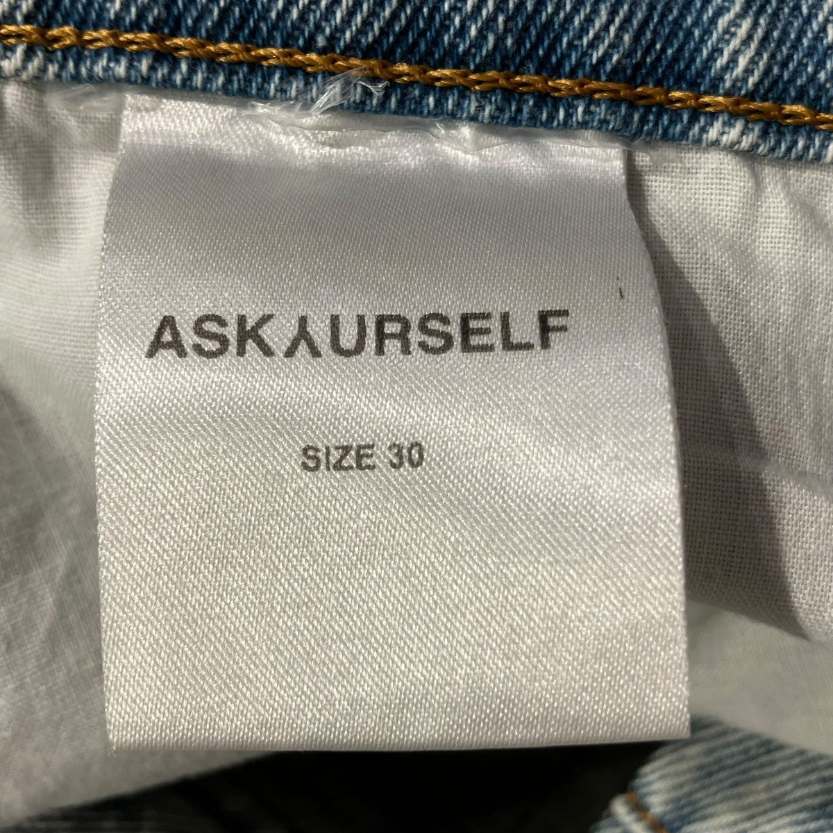 ASKYURSELF(アスクユアセルフ) PHRASE VINTAGE PATCHED DENIMデニム