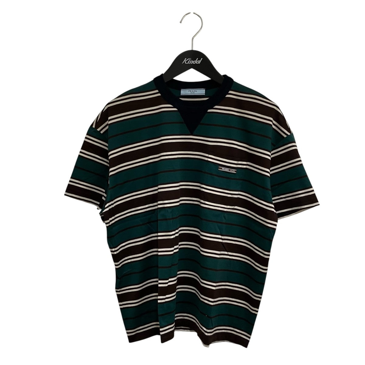 PRADA 25SSストライプT半袖Tシャツ39610 古着・中古-1枚目のアイテム画像