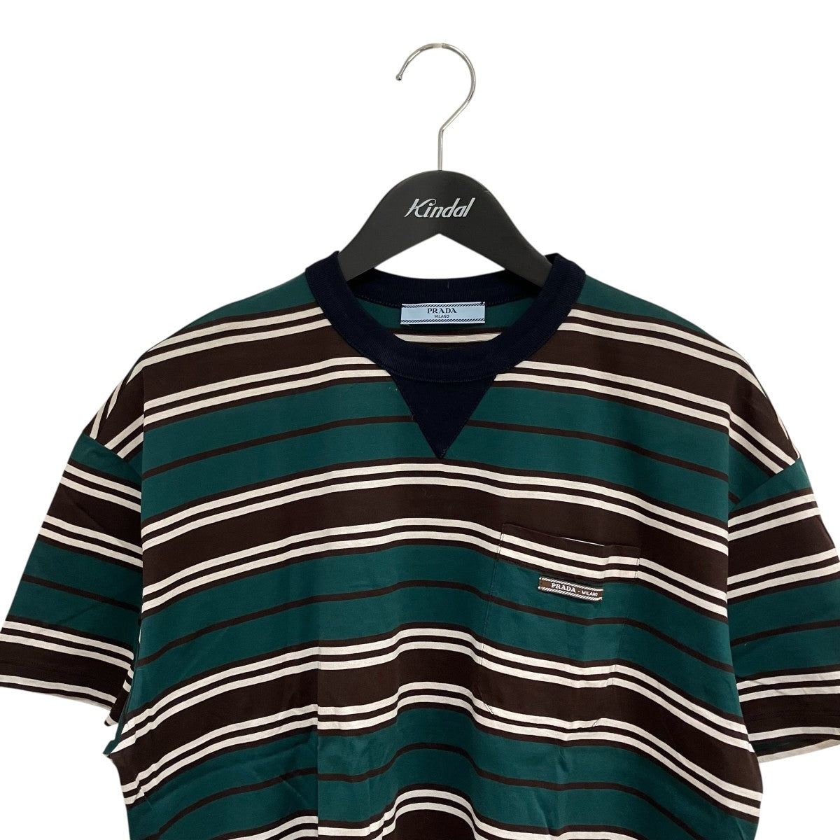 PRADA 25SSストライプT半袖Tシャツ39610 古着・中古-3枚目のアイテム画像