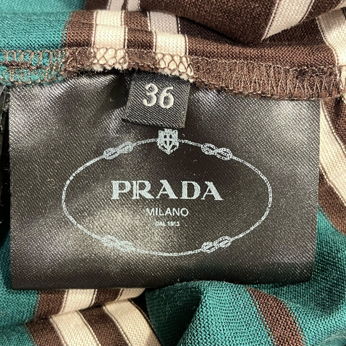 PRADA 25SSストライプT半袖Tシャツ39610 古着・中古-5枚目のアイテム画像