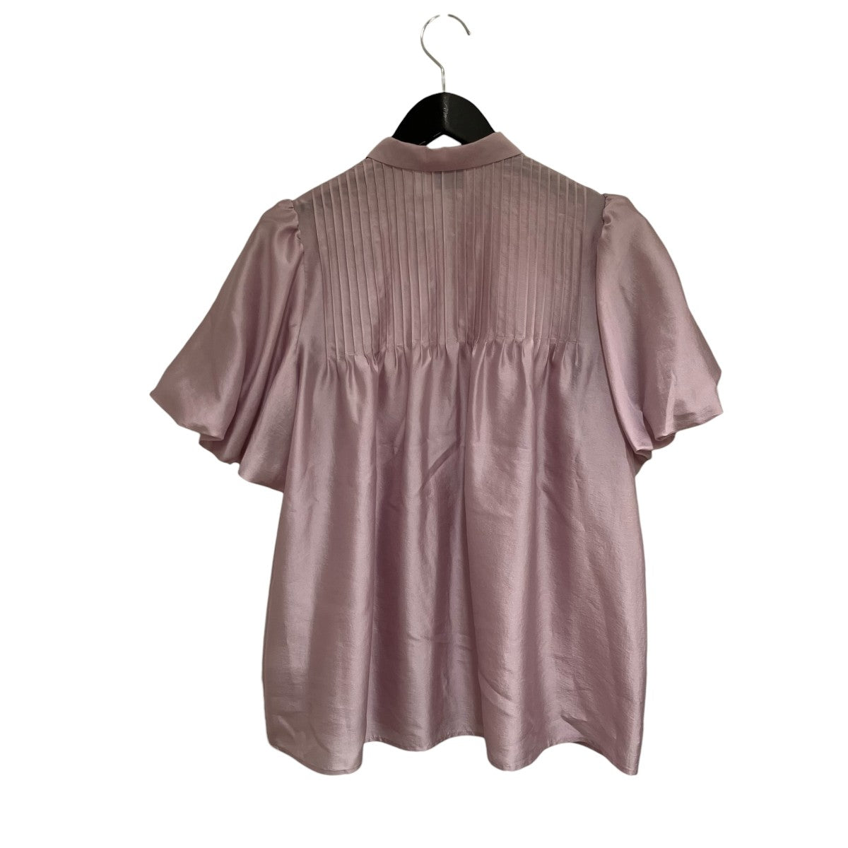UNITED ARROWS シルキーピンタック ショートスリーブ半袖ブラウス1516-162-1656 古着・中古-2枚目のアイテム画像