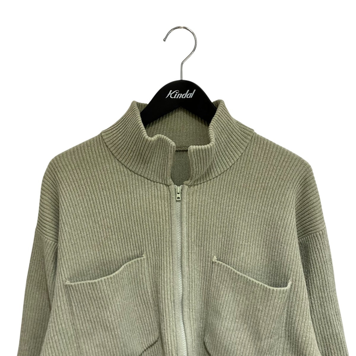 PHINGERIN(フィンガリン) PHINGERIN CORDY KNIT JACKET MINT GREEN