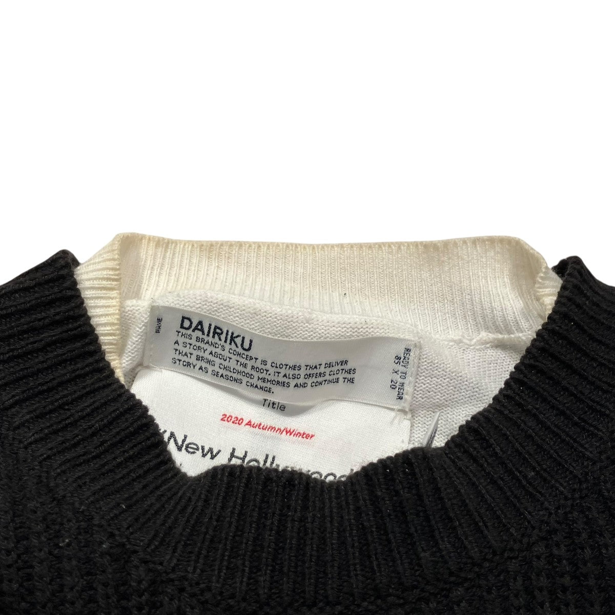 トップス DAIRIKU Layered Damage Knit 3290 Layered Damage Knit (20AW K-2) | DAIRIKU / トップス (MEN