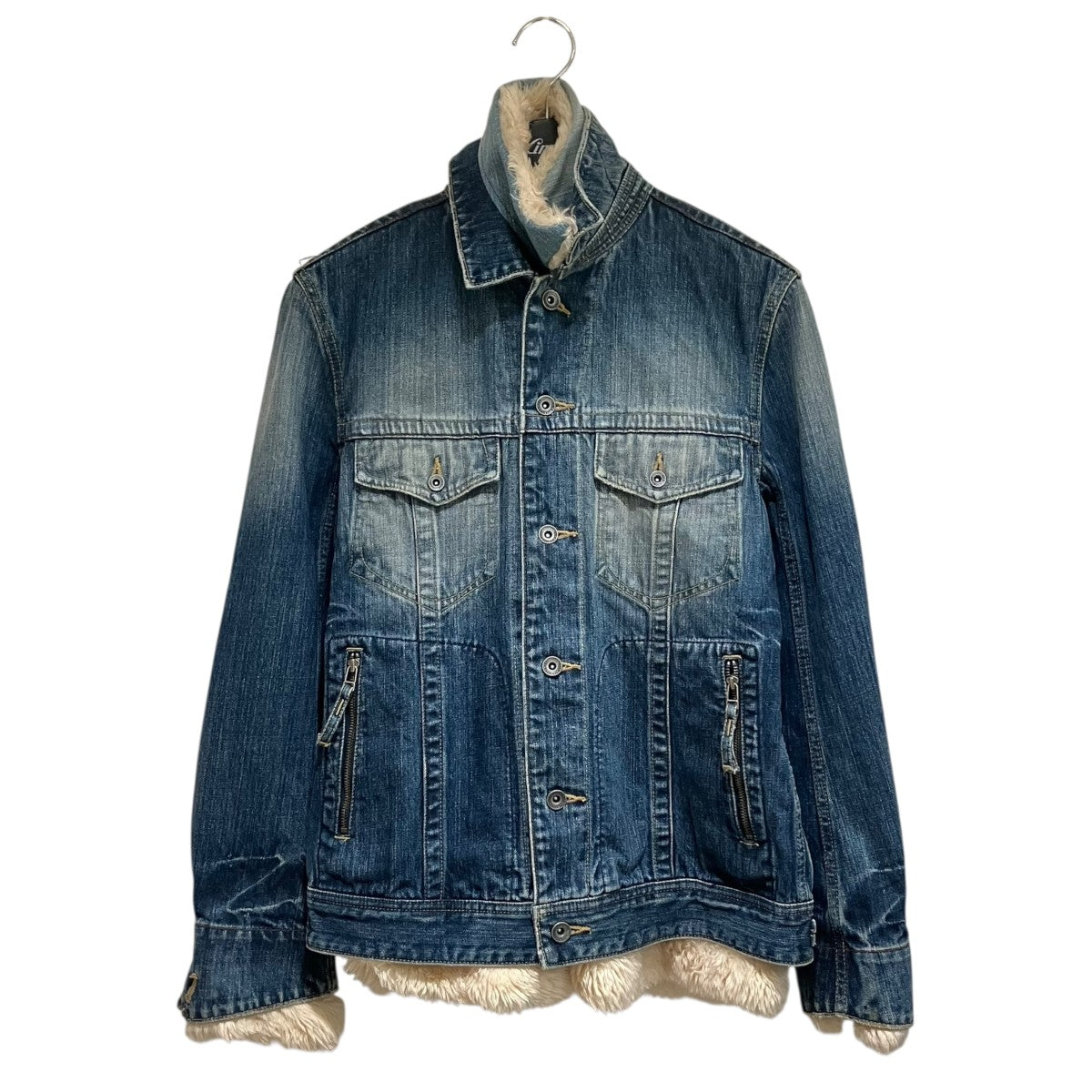 NICOLE CLUB FOR MEN(ニコルクラブフォーメン) ボア付きデニム