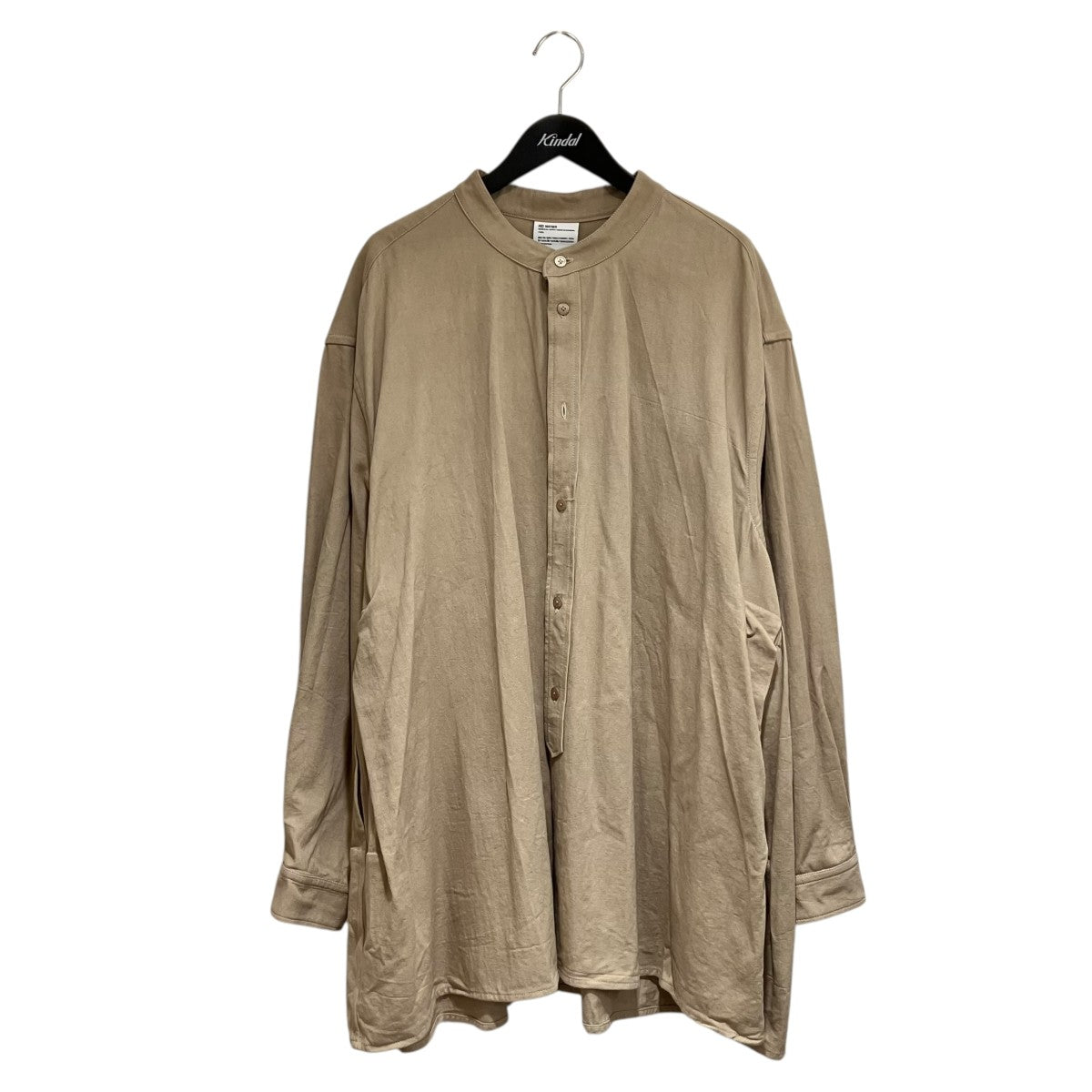 Hed Mayner(ヘドメイナー) 22SS3 PLEAT SHIRT長袖シャツ