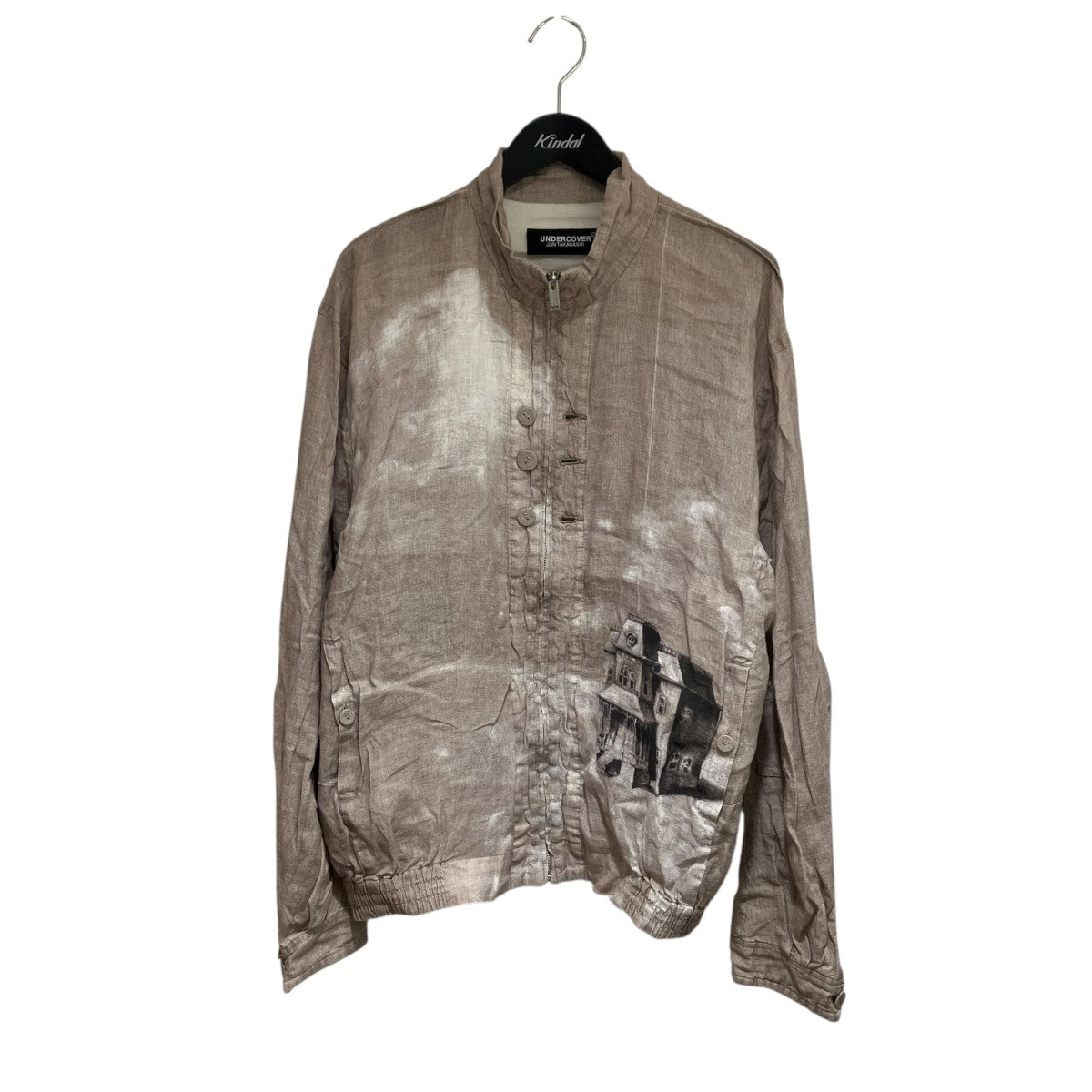 UNDERCOVER printed linen blousonジャケットUC1E4201 古着・中古-1枚目のアイテム画像