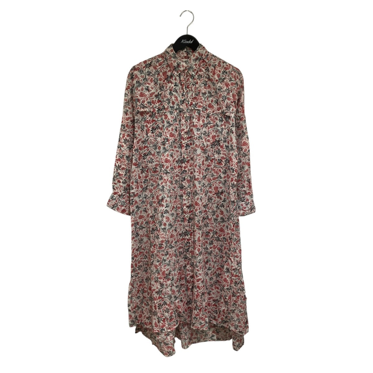 ISABEL MARANT ETOILE 総柄シャツワンピース1667-343-0117 古着・中古-1枚目のアイテム画像