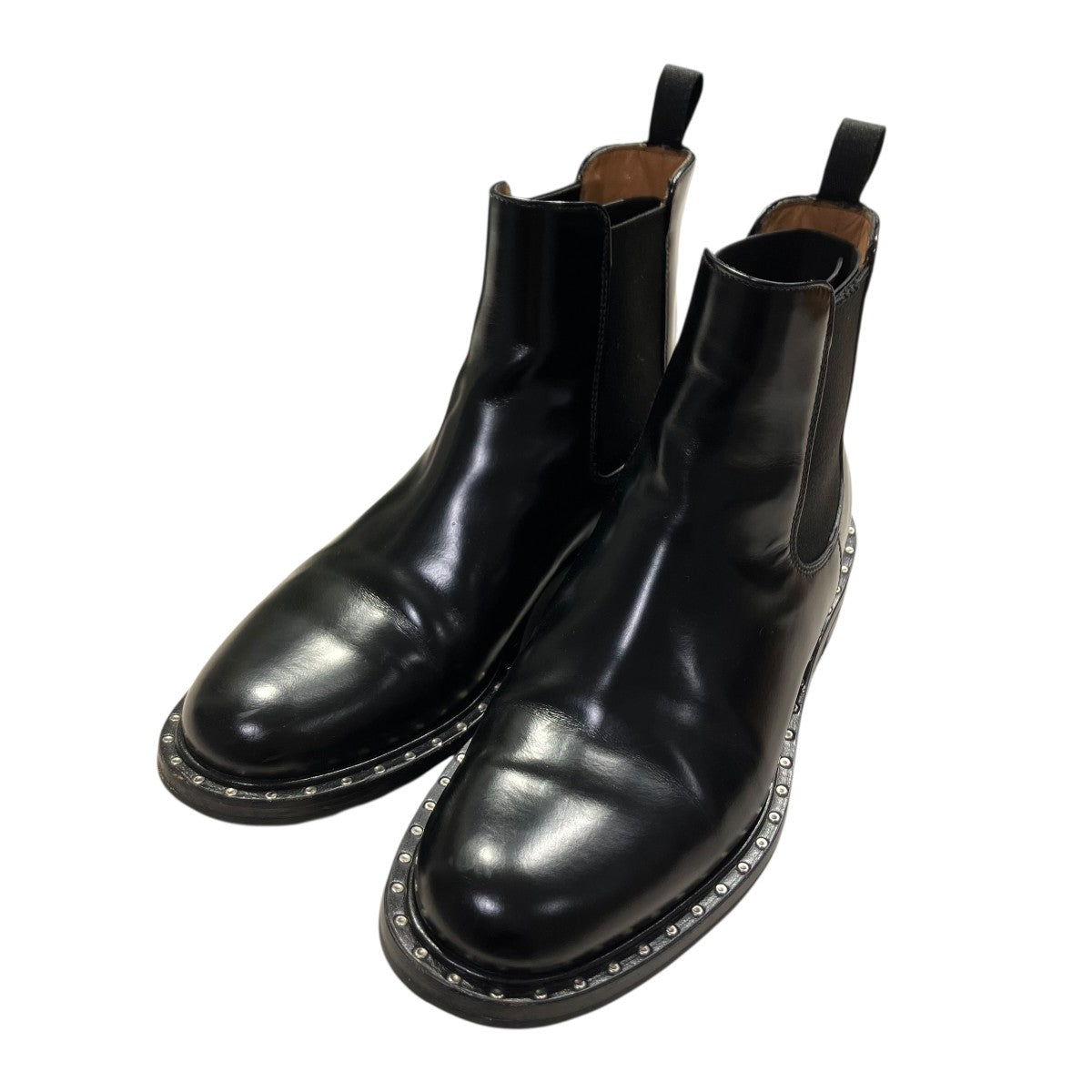 最終処分価格Church's スタッズ付きサイドゴアブーツ ブラック 23