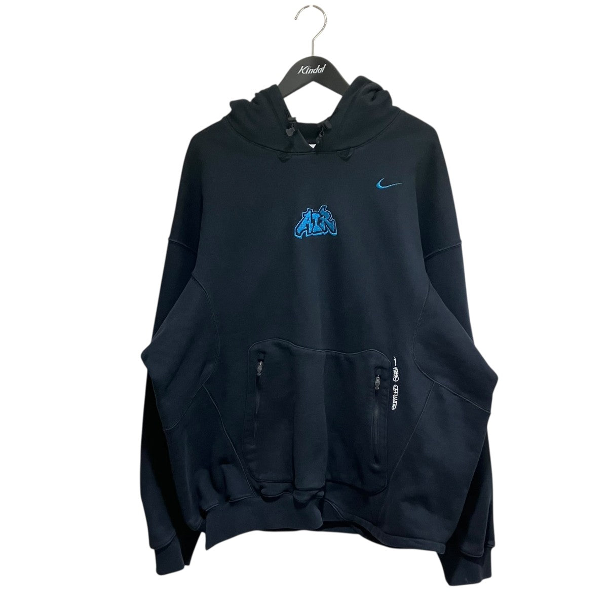 NIKE×OFFWHITE AS M NRG OFF-WHITE FLC HOODIE BLACK長袖パーカー