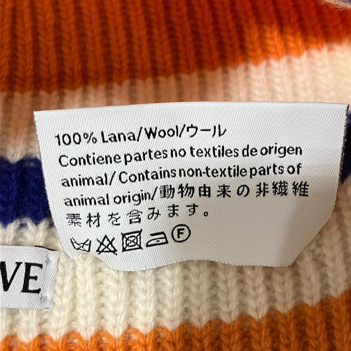 LOEWE アナグラム パッチボーダービーニーニット帽 古着・中古-5枚目のアイテム画像