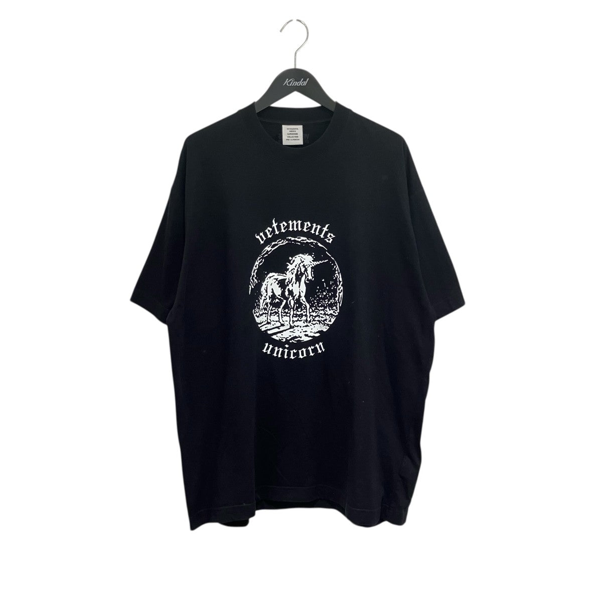 VETMEMES 22SSダブルユニコーン半袖TシャツUE52TR200B 古着・中古-1枚目のアイテム画像